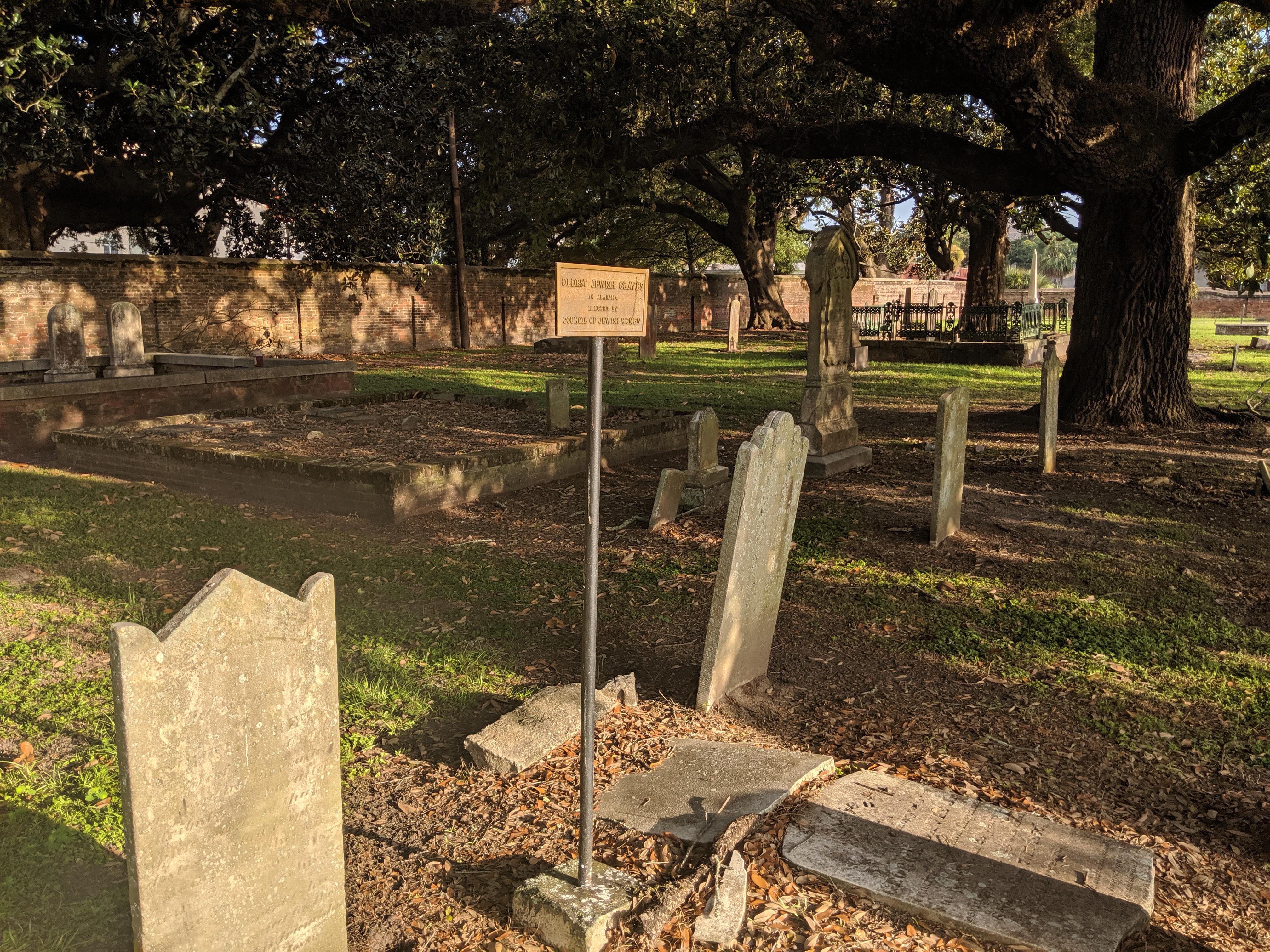 Church Street Cemetery Oldest Jewish Graves in Alabama. r/MobileAL