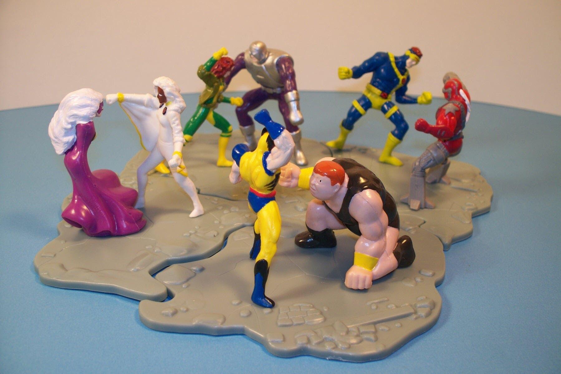 Hardee's Xmen toys from the 90's. r/nostalgia