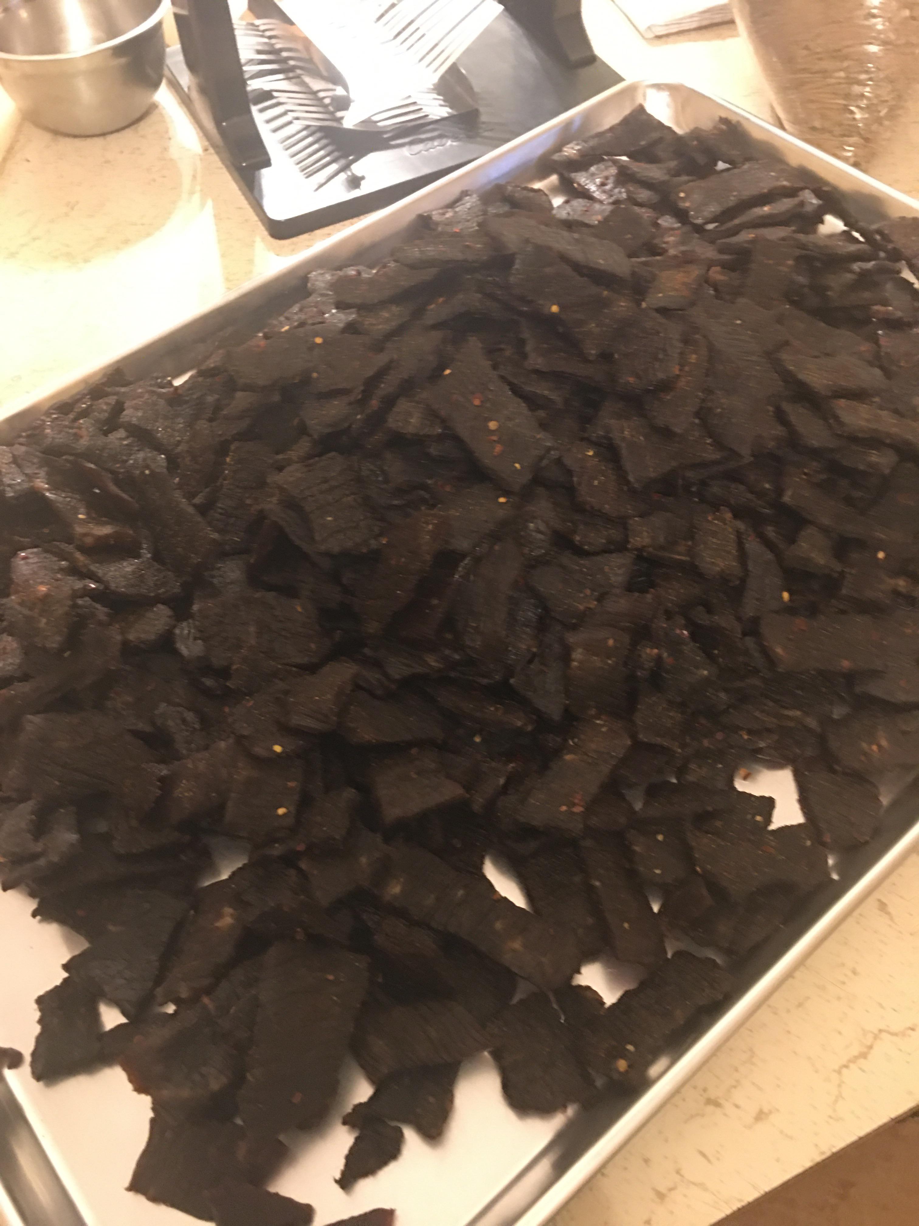After New Mexico Green Chile beef jerky