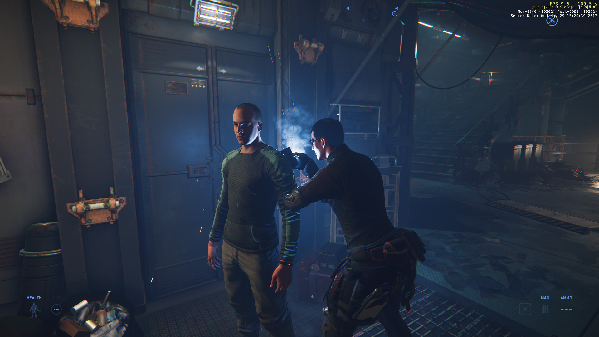 CIG developer caught in action fixing in game NPC starcitizen