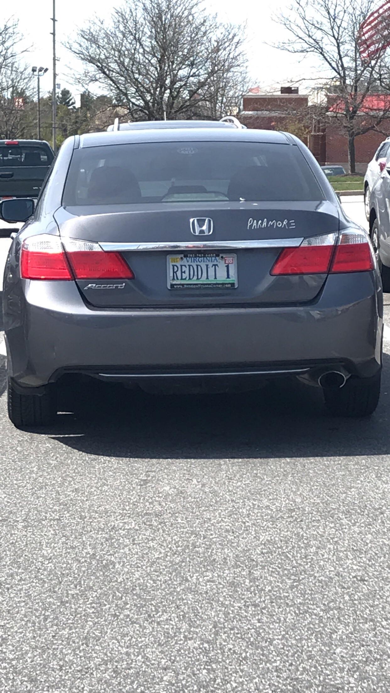 Saw a reddit license plate in a Target parking lot in Maryland