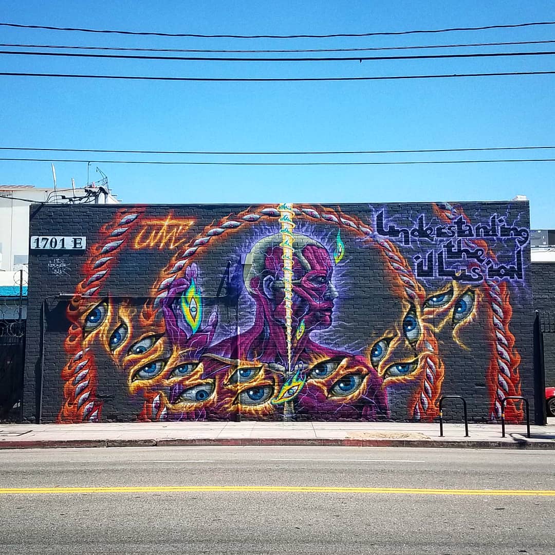 This Lateralusinspired mural in Downtown LA's Arts District r/ToolBand
