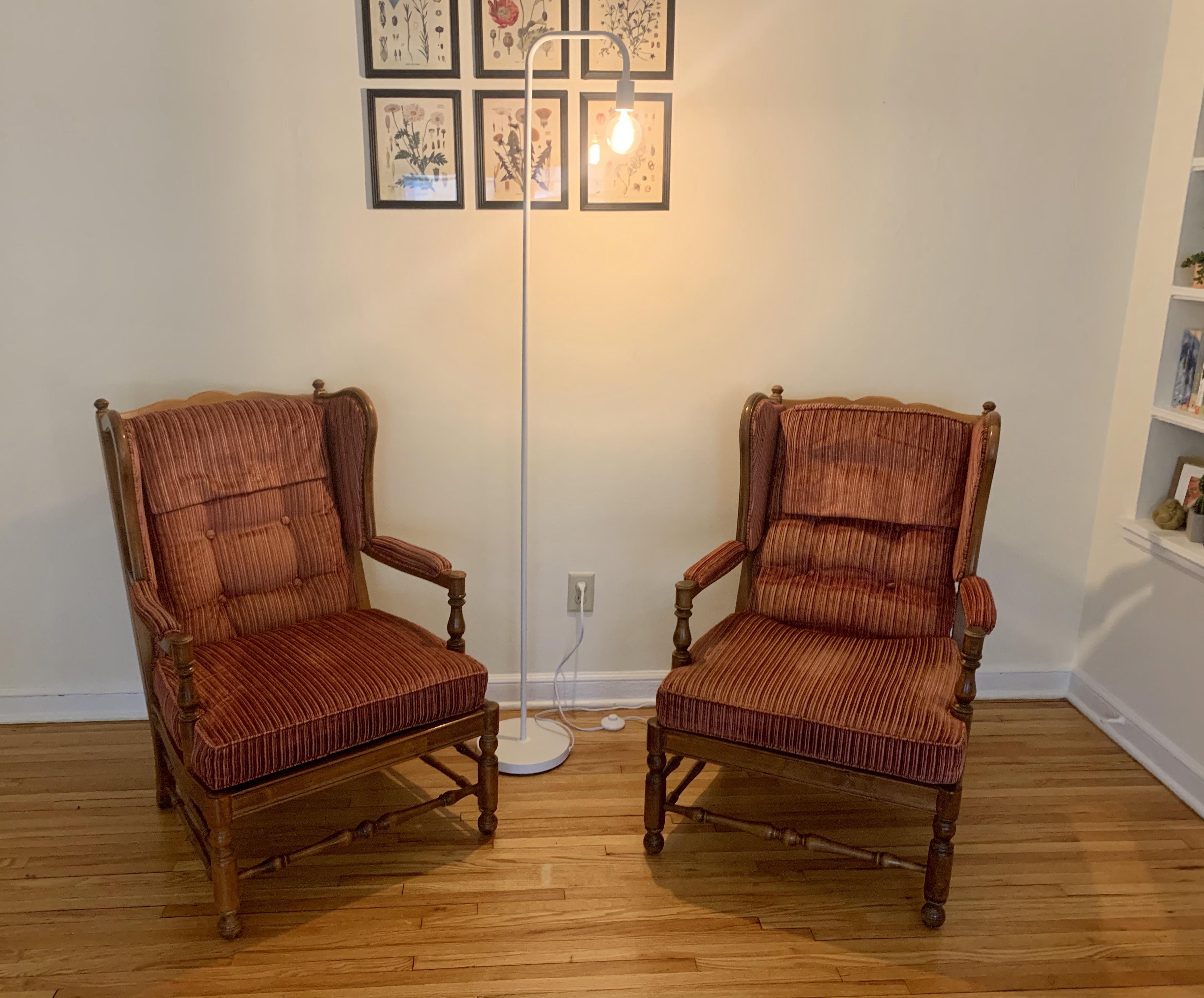 Facebook Marketplace find — 2 vintage Ethan Allen chairs for 10 each