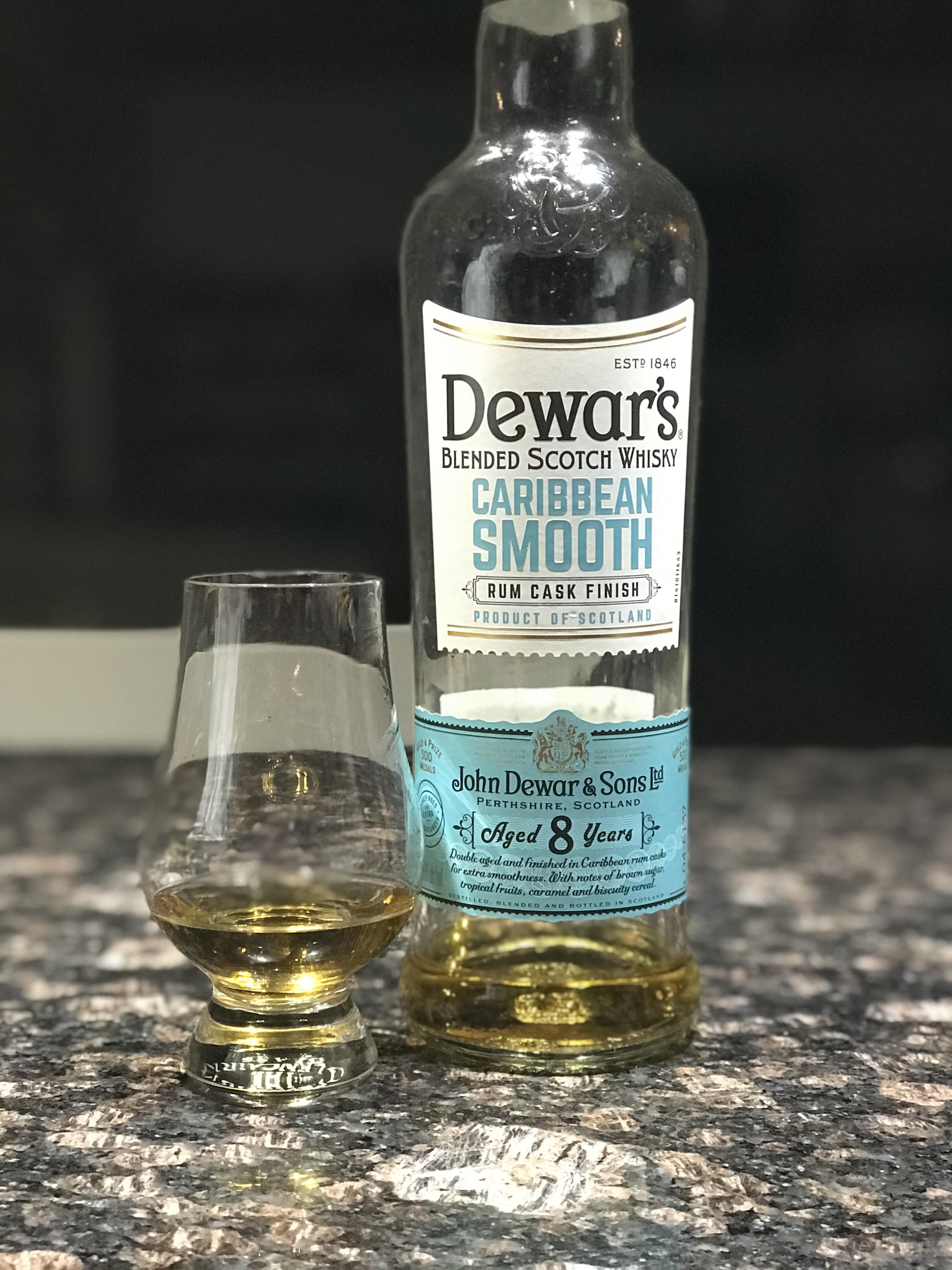 Review 5 Dewar’s Caribbean Smooth r/Scotch