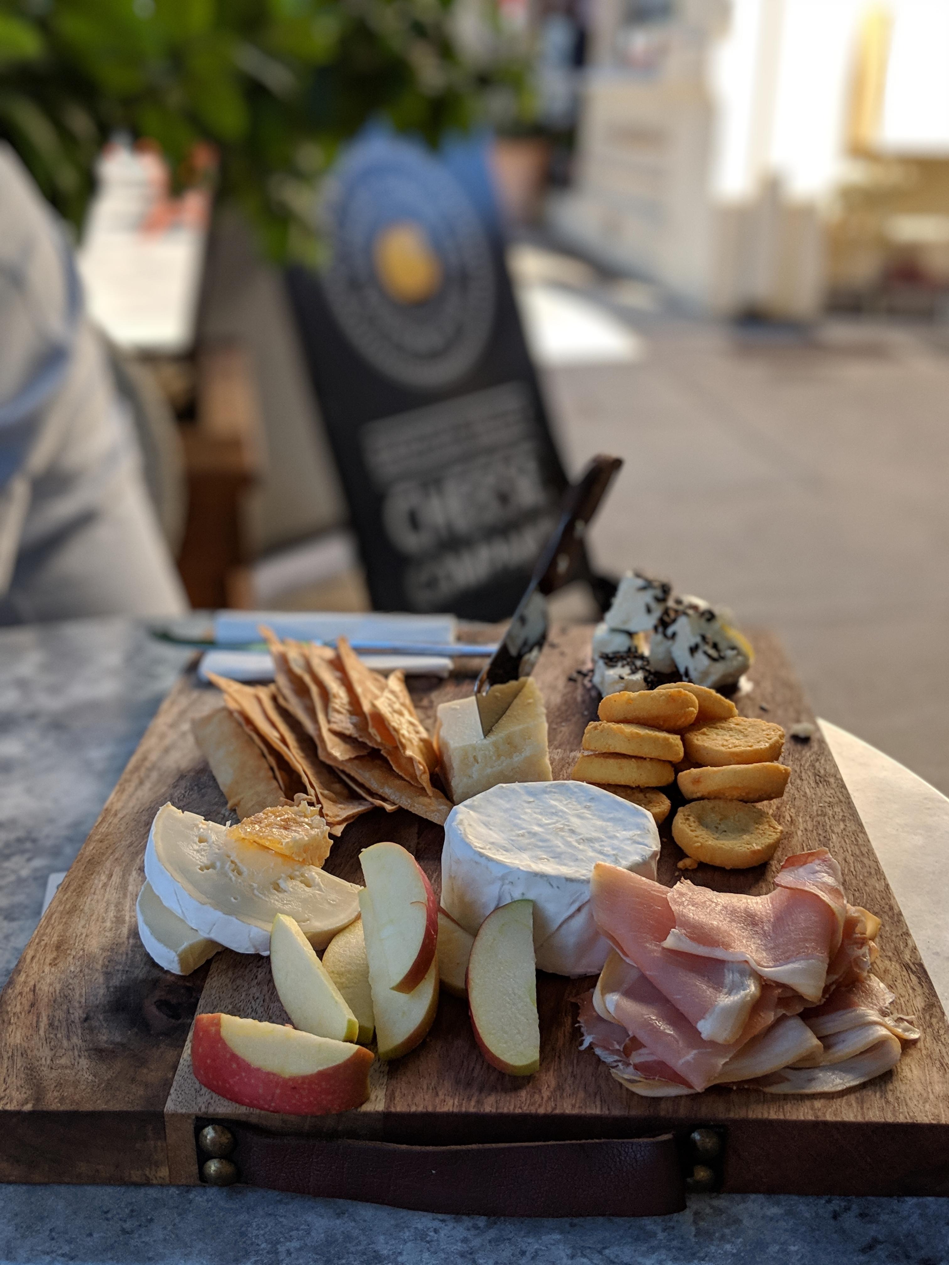 Cheese board at Barossa Valley Cheese, South Australia goat camembert