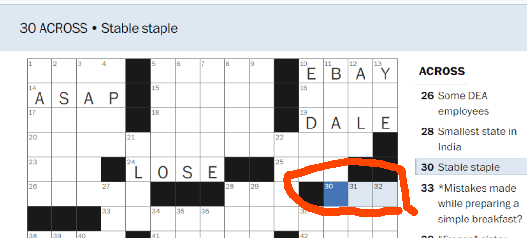 Washington Post crossword puzzle : r/araragi
