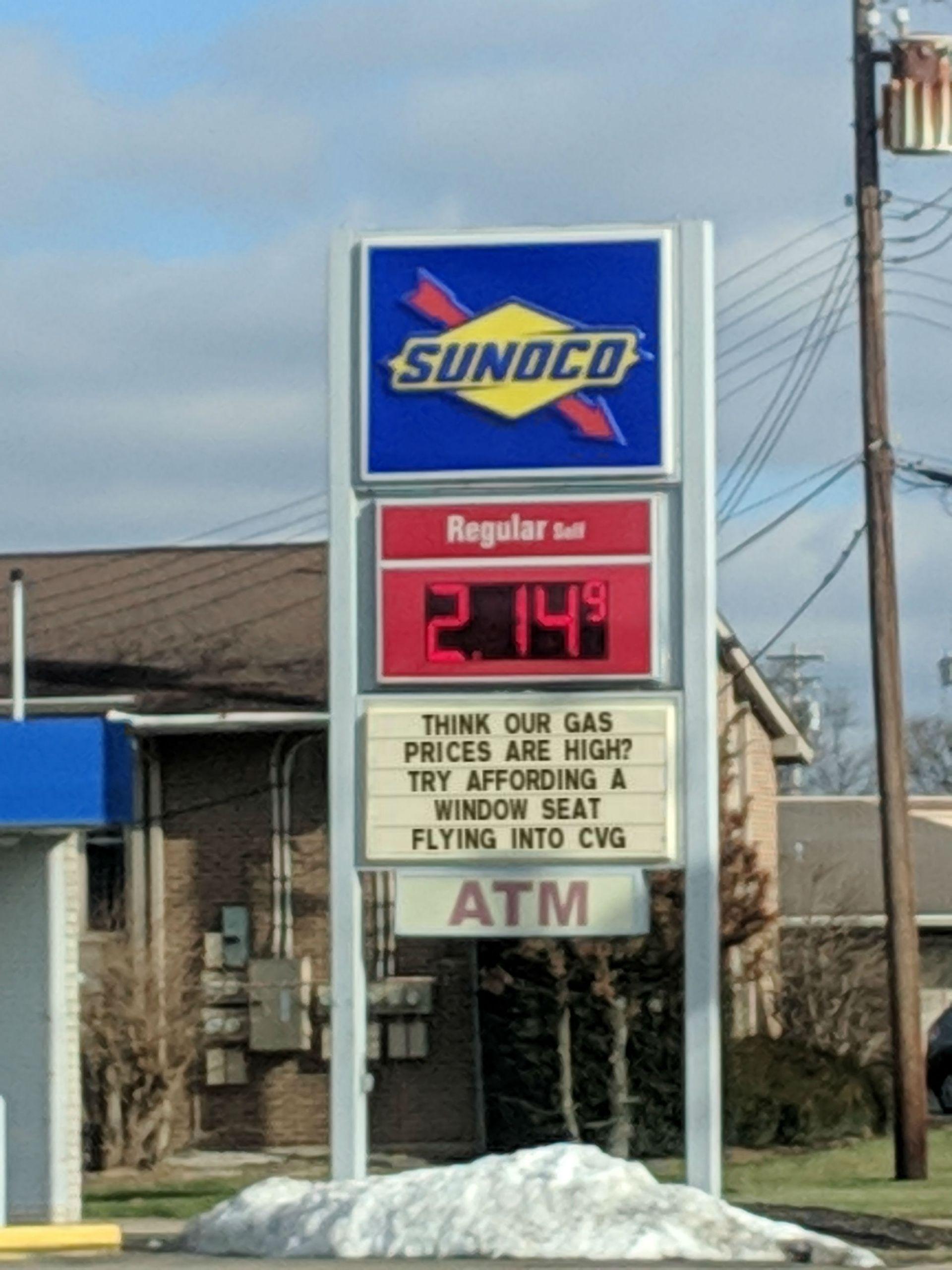 Another gas station gets in on the CVG act! As seen on Westbourne r