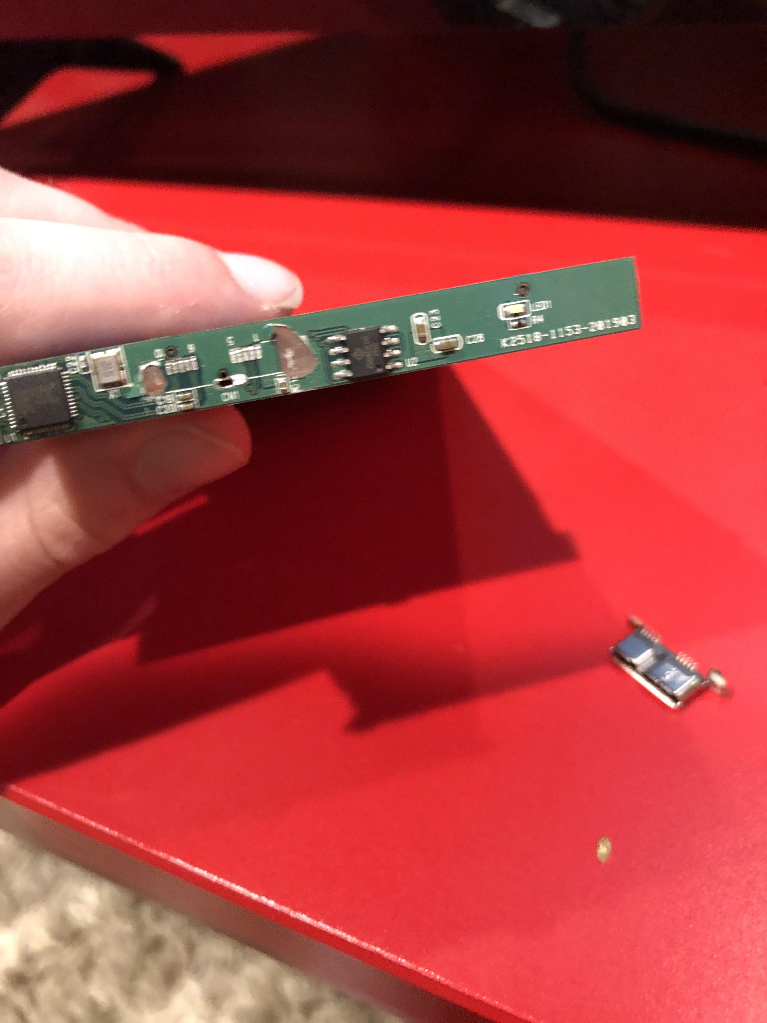 External hard drive broke, port broke off the motherboard, is there a