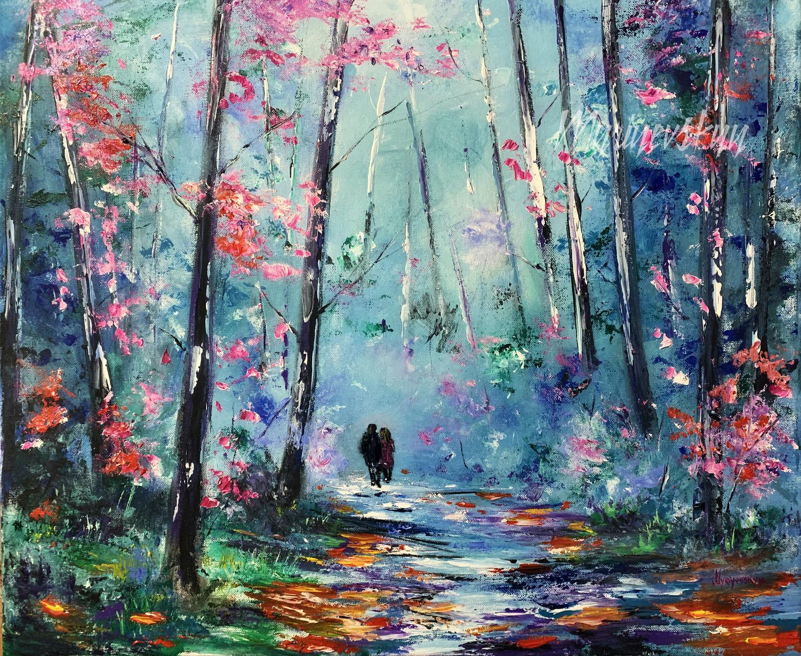 Calm, original oil painting. Available r/artstore