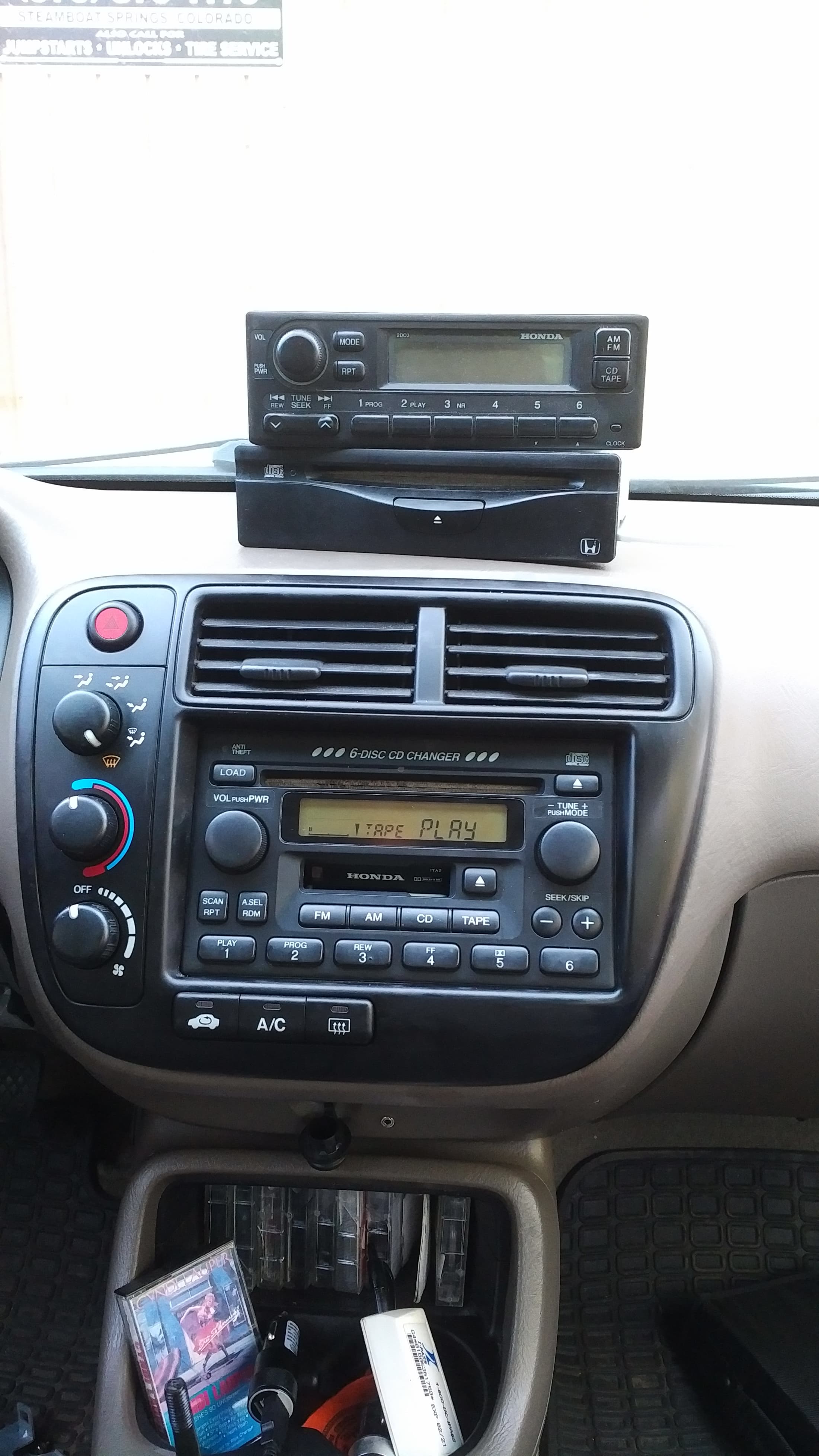 Goodbye Civic radio. Hello Accord radio with custom aux! : r/Honda