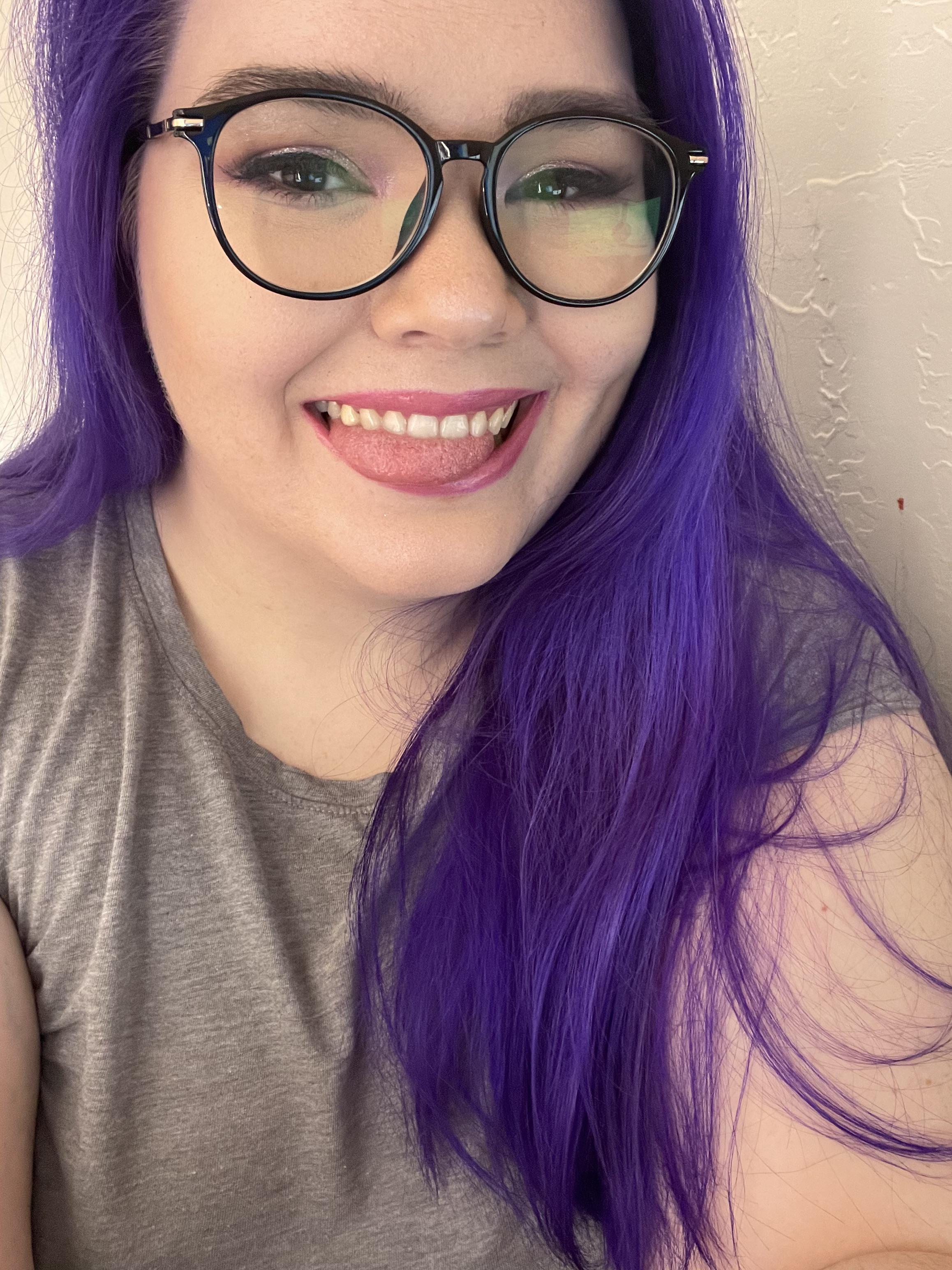 Went purple ️ used PPL Eater by good dye young. Besides how dry my hair