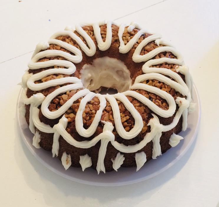 Rum butter cake with orange buttercream icing r/Baking