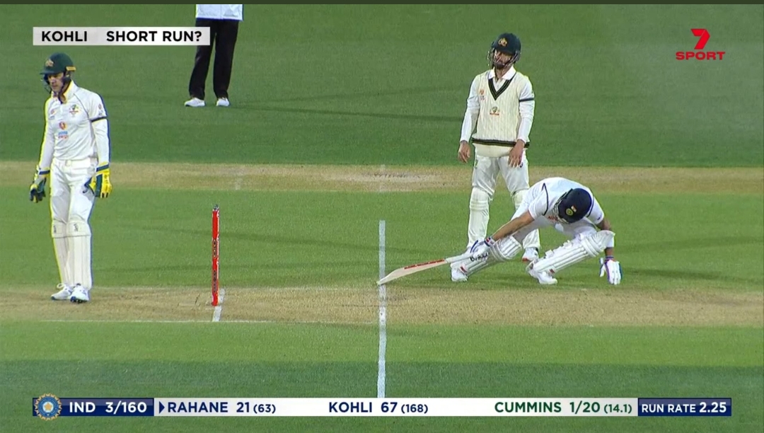 This was called as short run by on field umpires. Do you think third