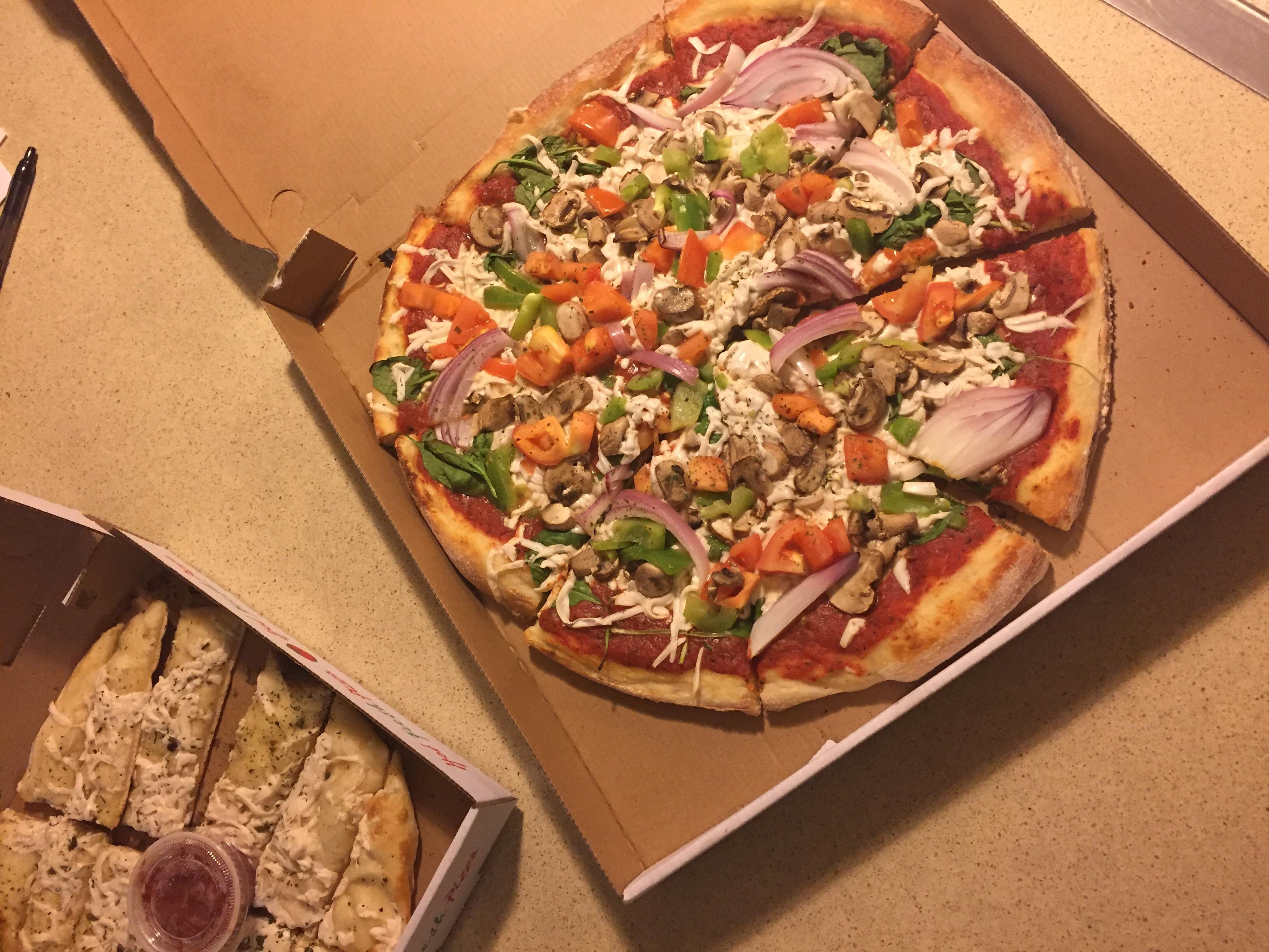 Celebrated our 1 month veganniversary with dinner from a 100 vegan