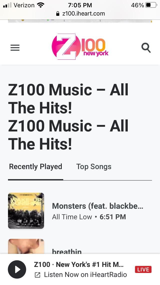 I never thought I’d see the day they were on top 40 radio, I’m so proud