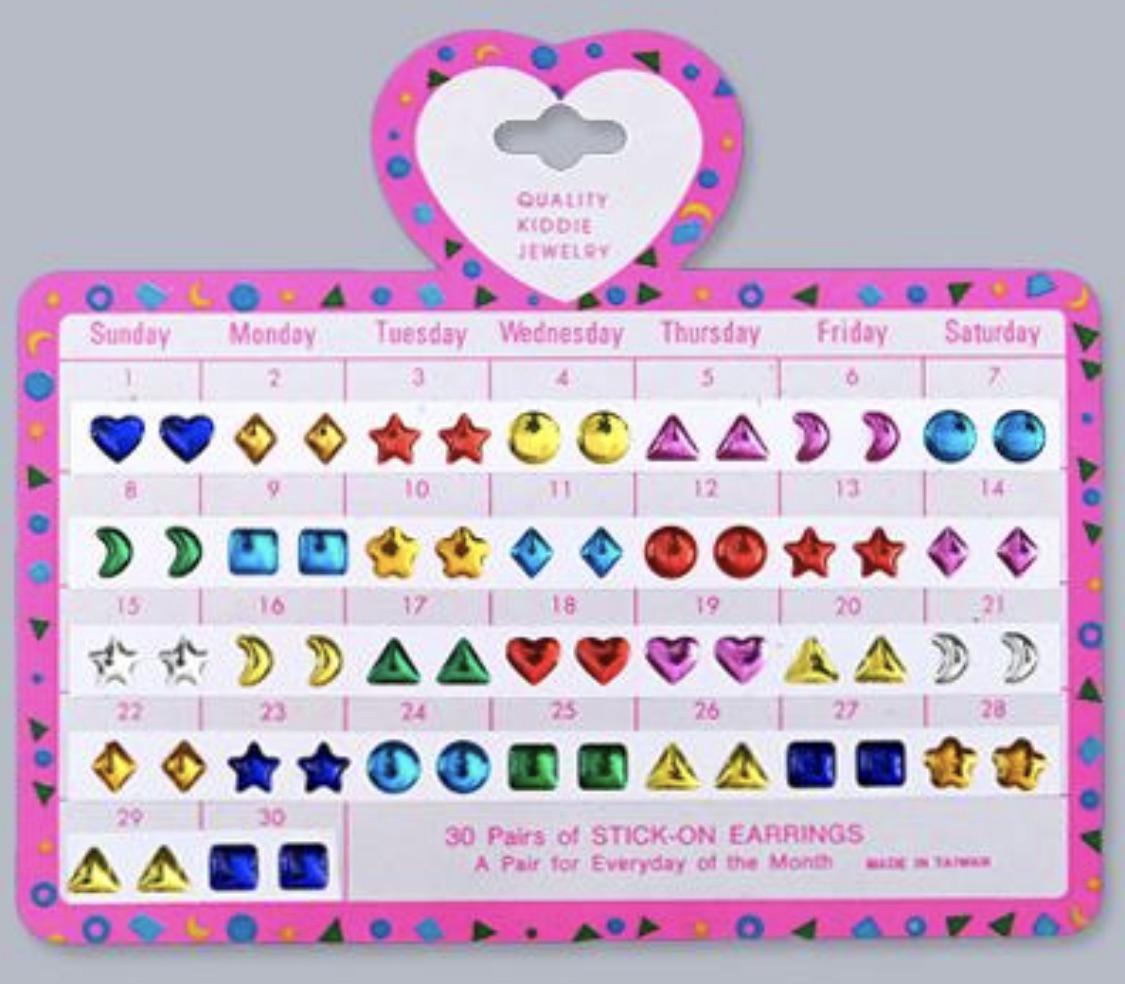 Stickon earrings that somehow always ended up in your hair instead r/nostalgia