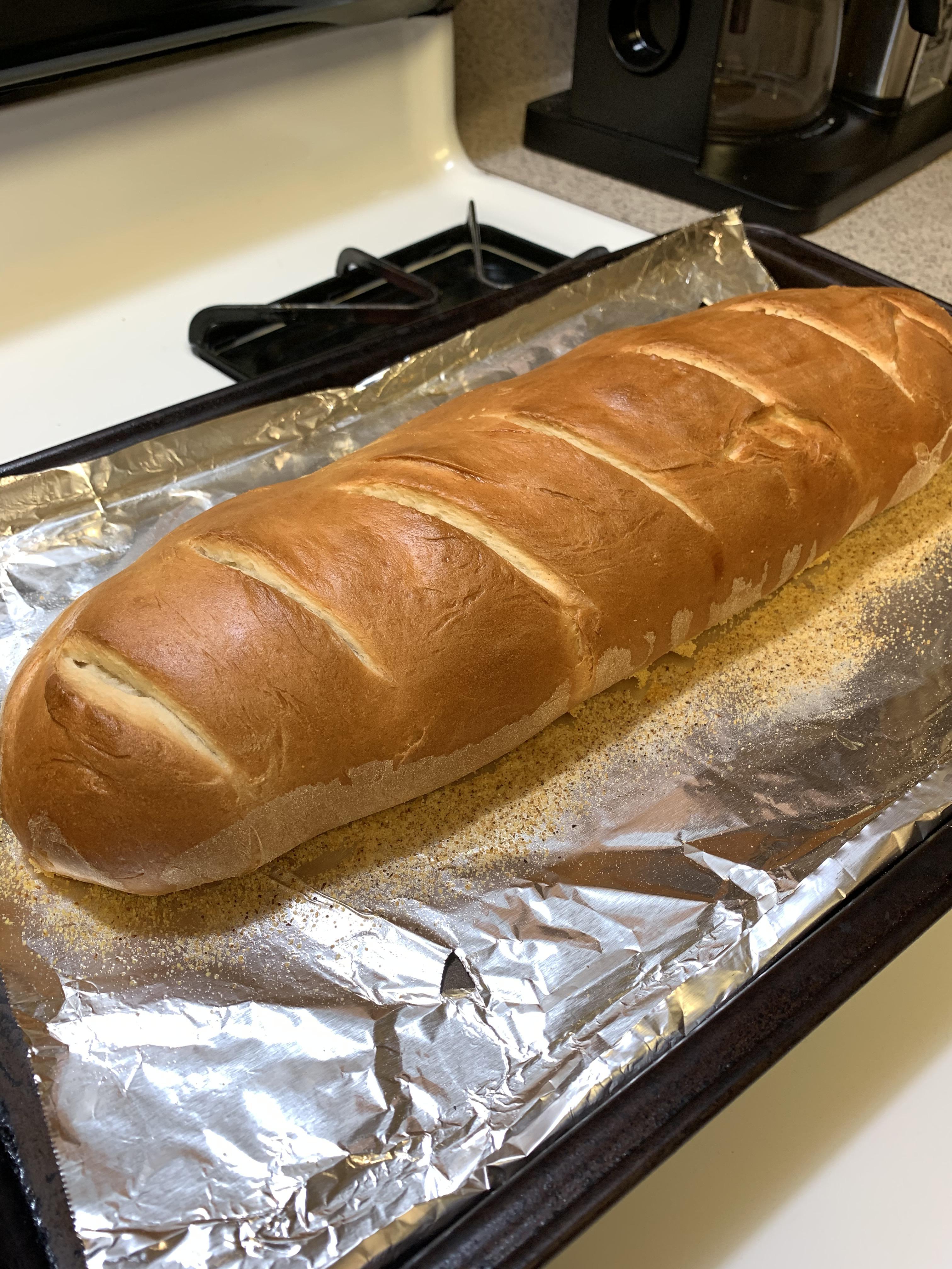 my first loaf of french bread came out better than i expected r/Breadit