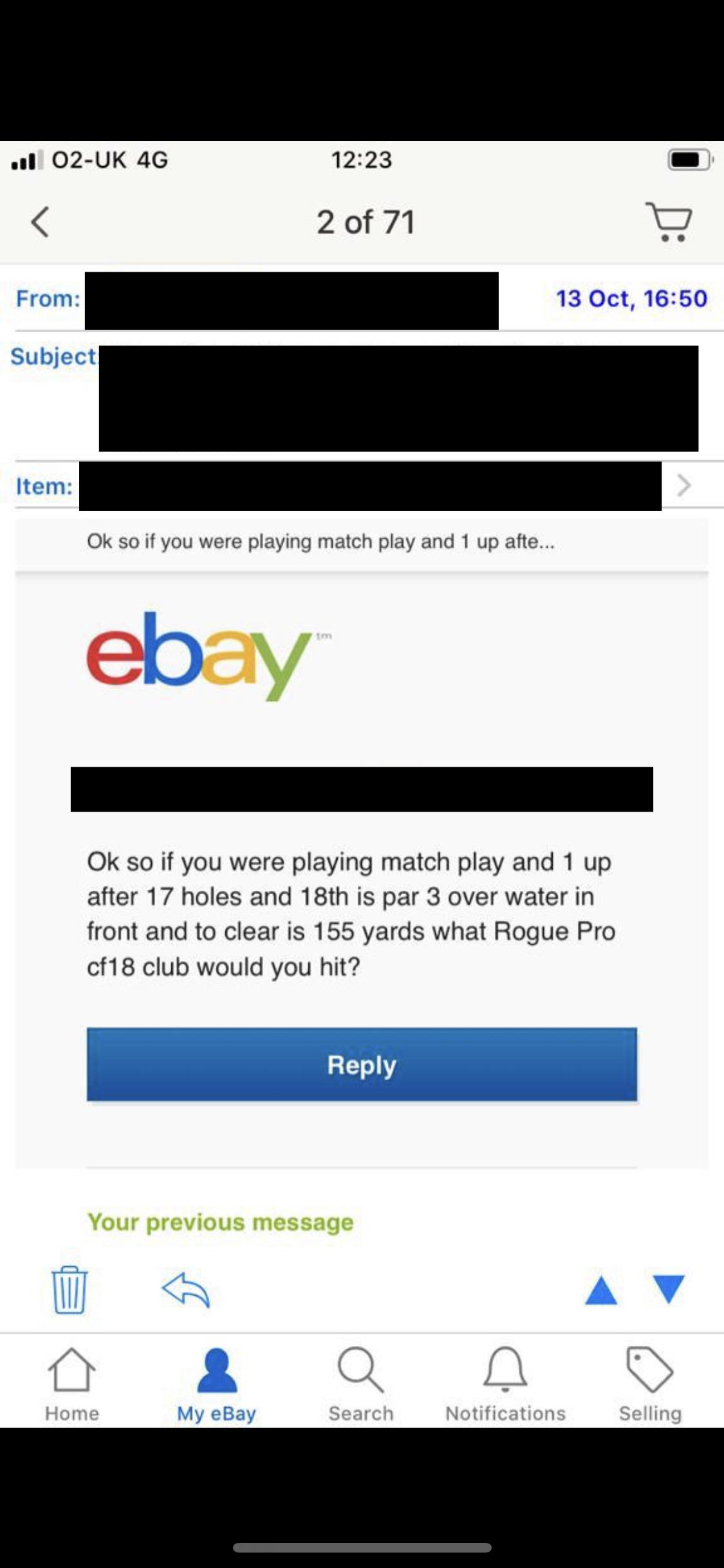 Selling Golf Clubs on eBay... r/golf
