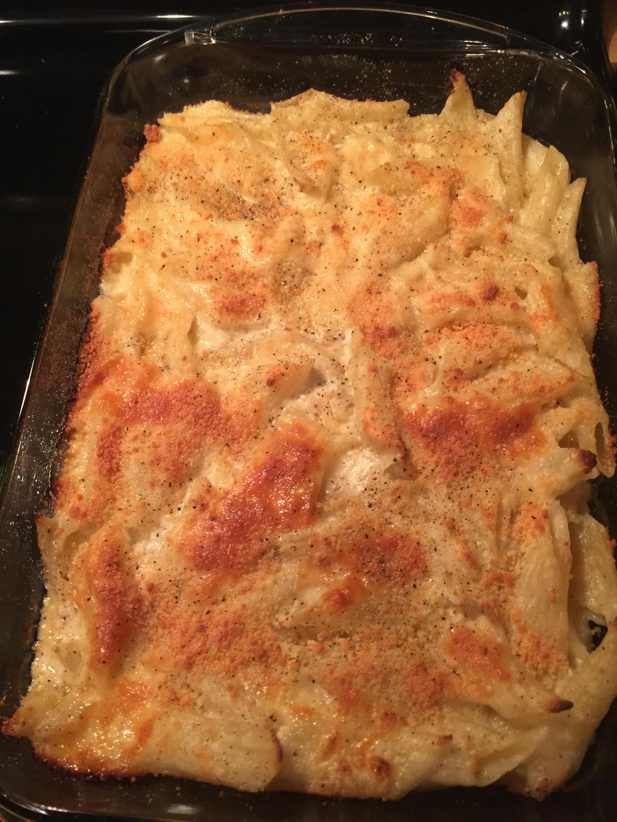 Mac n cheese. Wisconsin white cheddar, gruyere, pecorino Romano