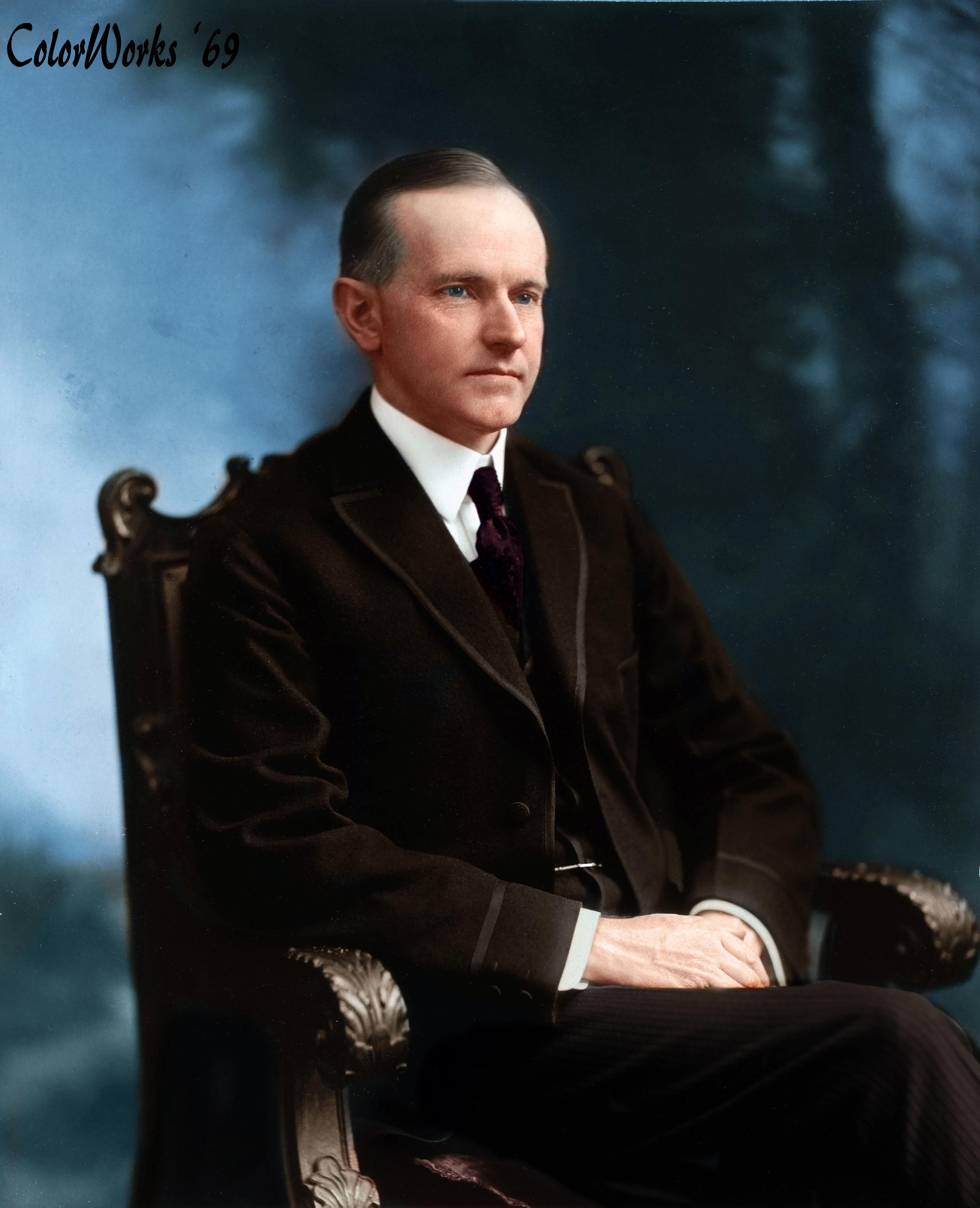 Calvin Coolidge Before he was President r/Colorization