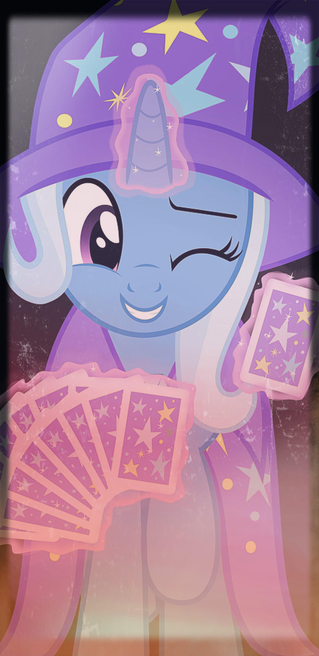A wallpaper I threw together of The Great and Powerful Trixie. r/mylittlepony