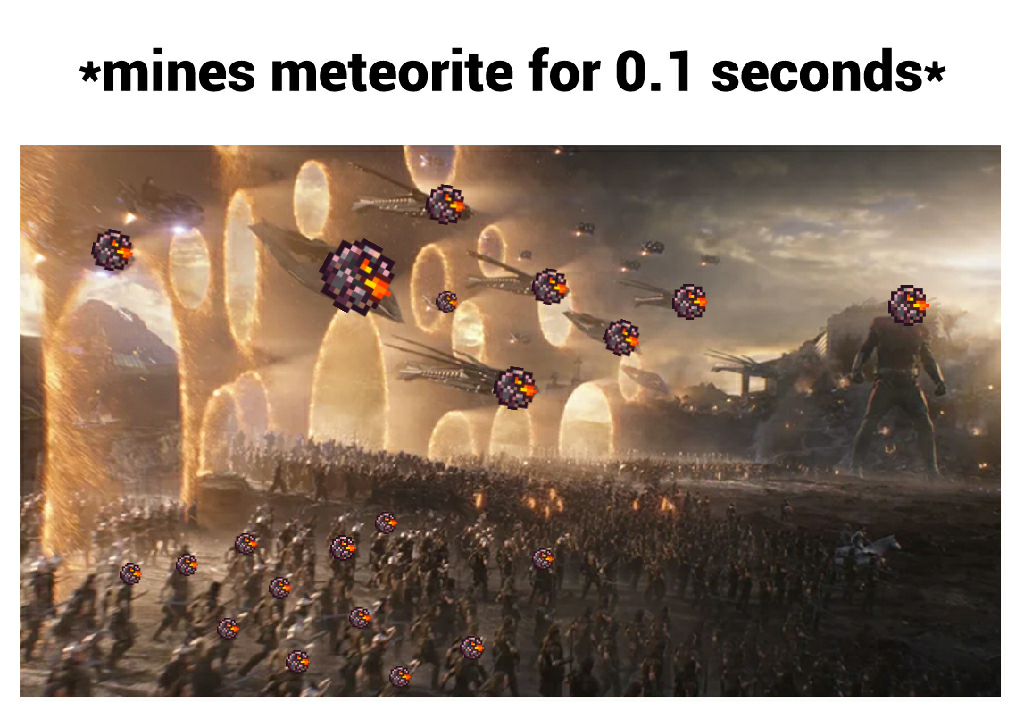A small price to pay for meteorite Terraria