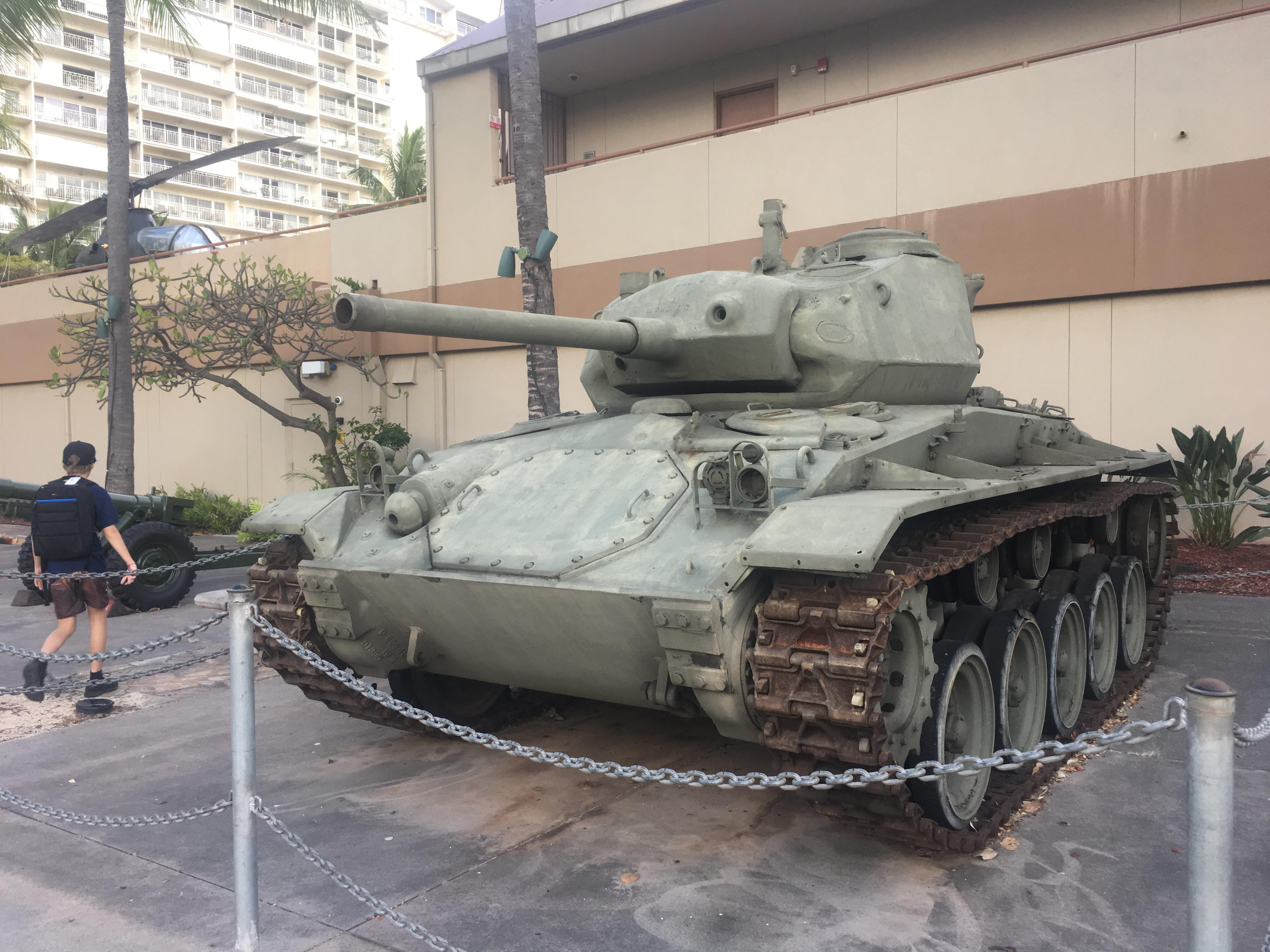 M24 at tank museum (Honolulu, Hawaii) r/Warthunder