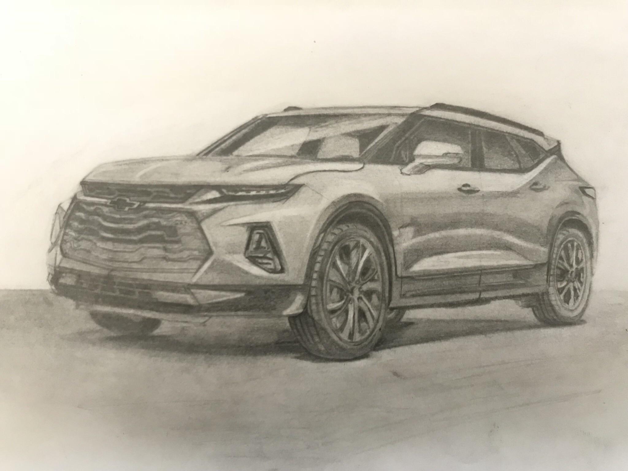 All new Chevy blazer in sketch Chevy