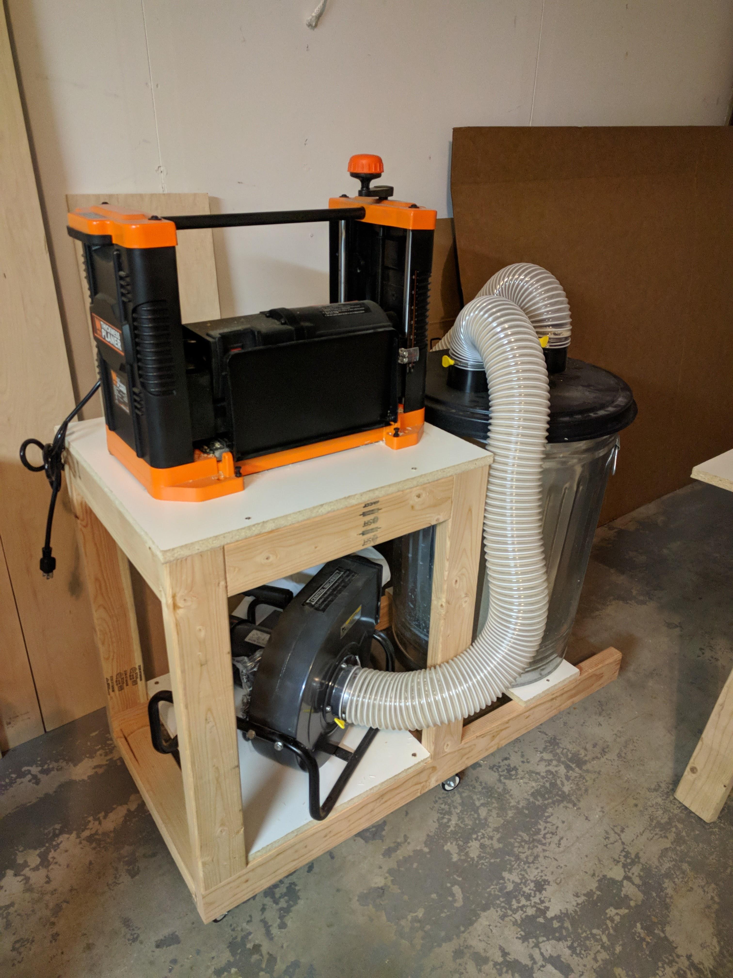 Rolling Planer / dust collector stand r/woodworking