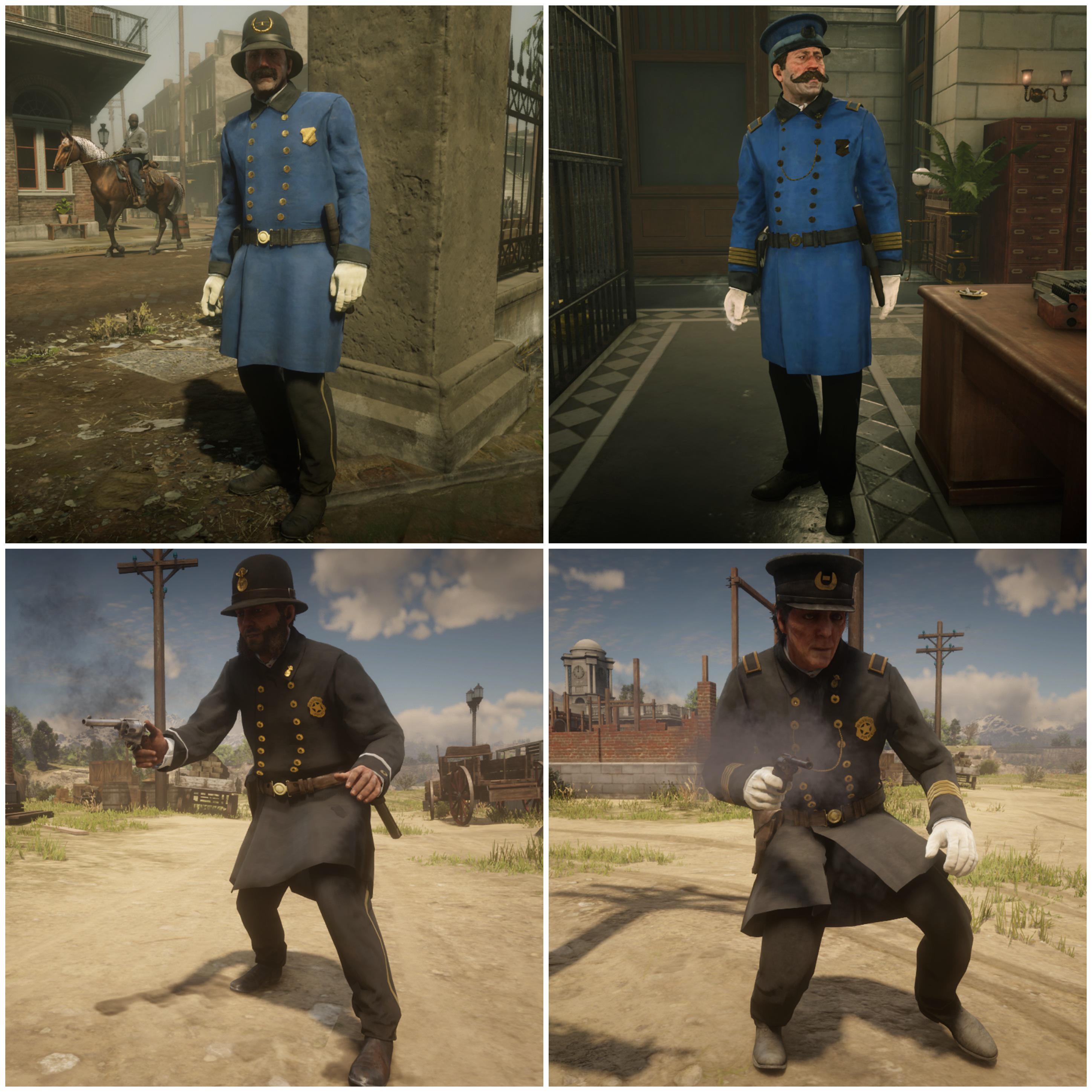 The Saint Denis/Blackwater Policeman/Police Chief Uniform would be