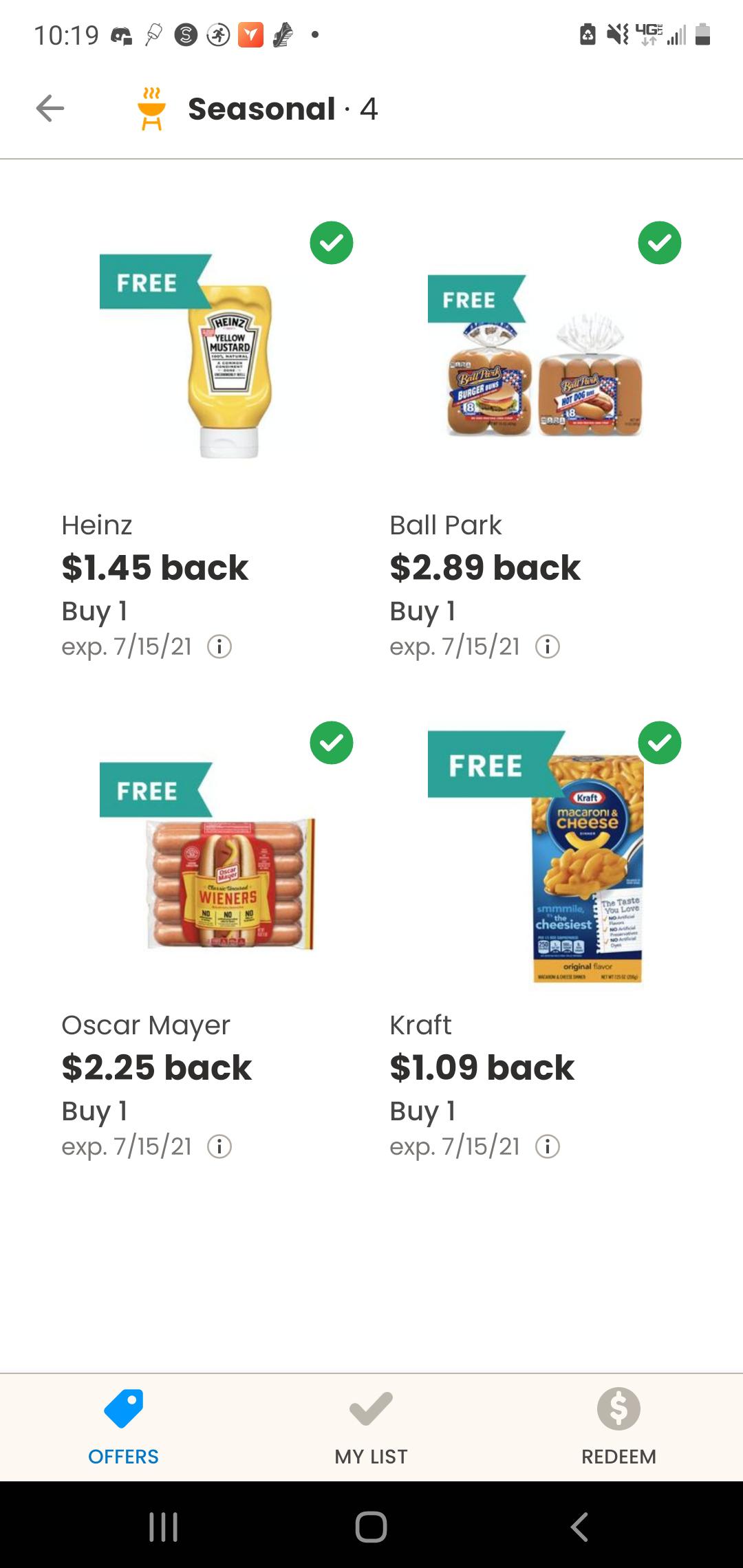Free food at the Coupons app! r/freebies