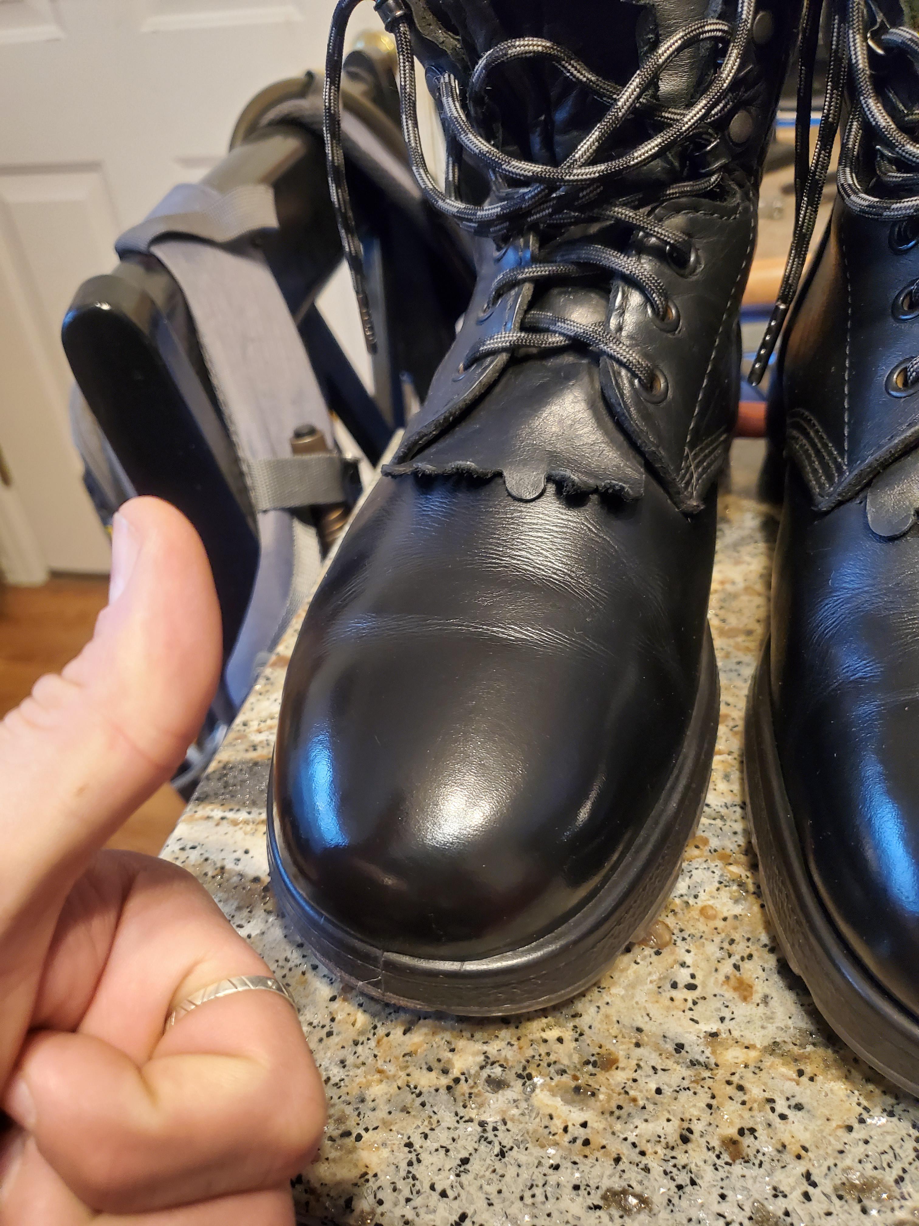 Shined Up My RedBack Patrol Boots for the first time. How do I get a