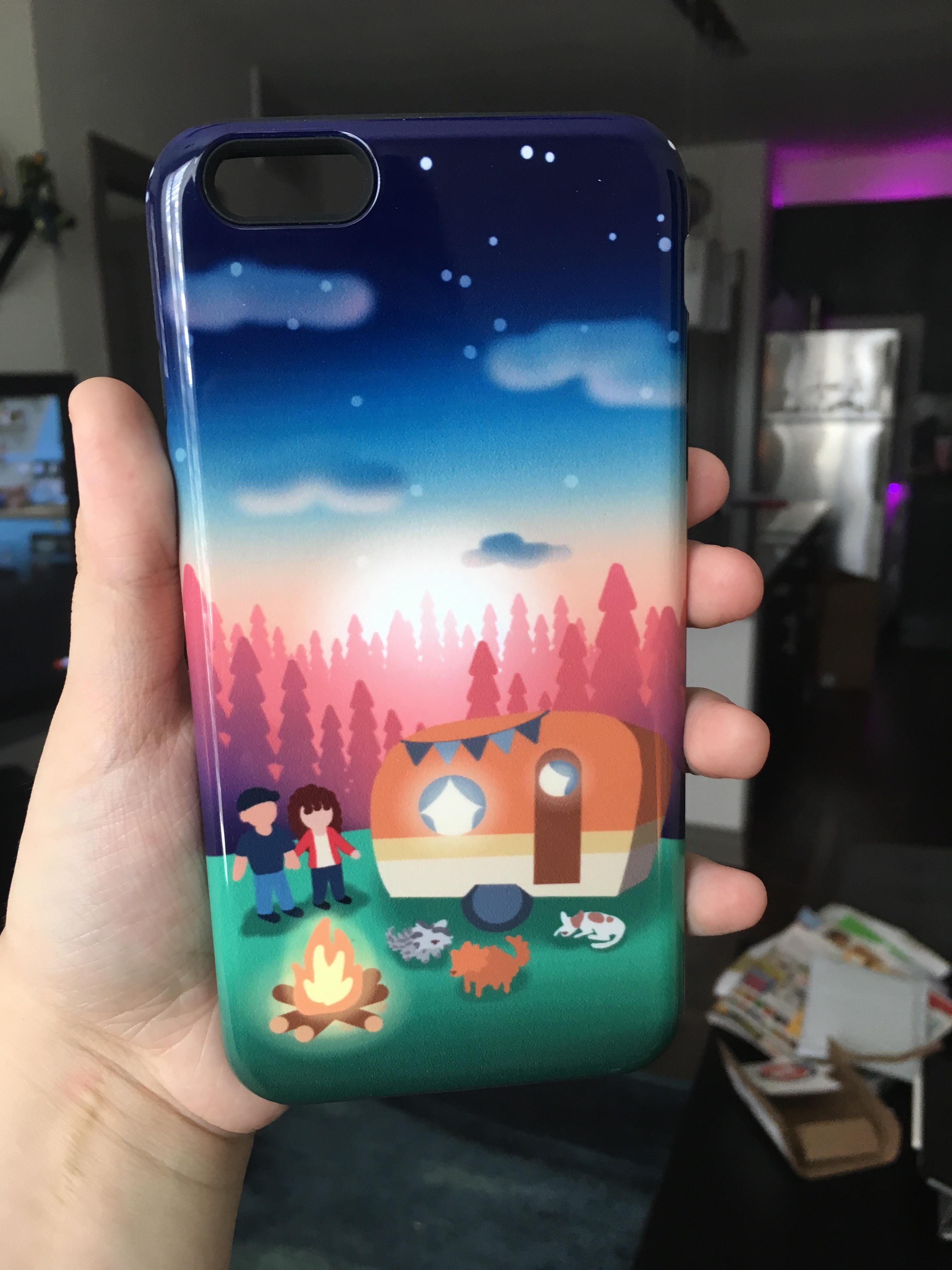 Designed my mom a phone case for her birthday! Thought the colors