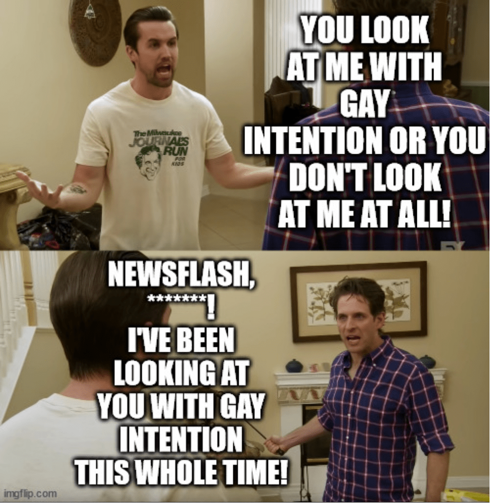 So I saw this post from R/Tumblr and I realized that the "Its always