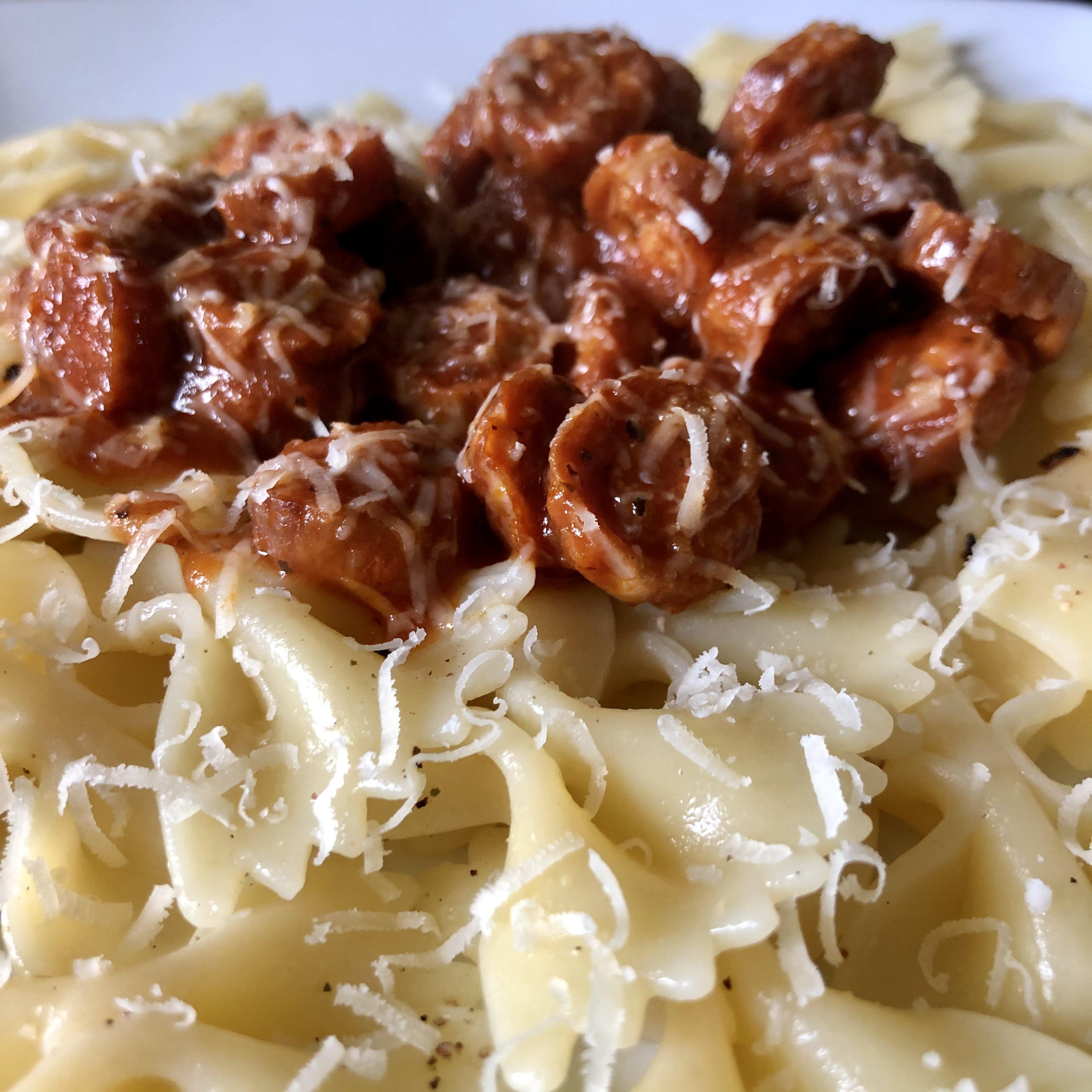 Italian fennel sausage in a nduja sauce. r/UK_Food