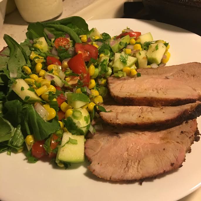 Smoked Paprika Dry Rub with Apple Habanero Salsa Relish [OC] r/food