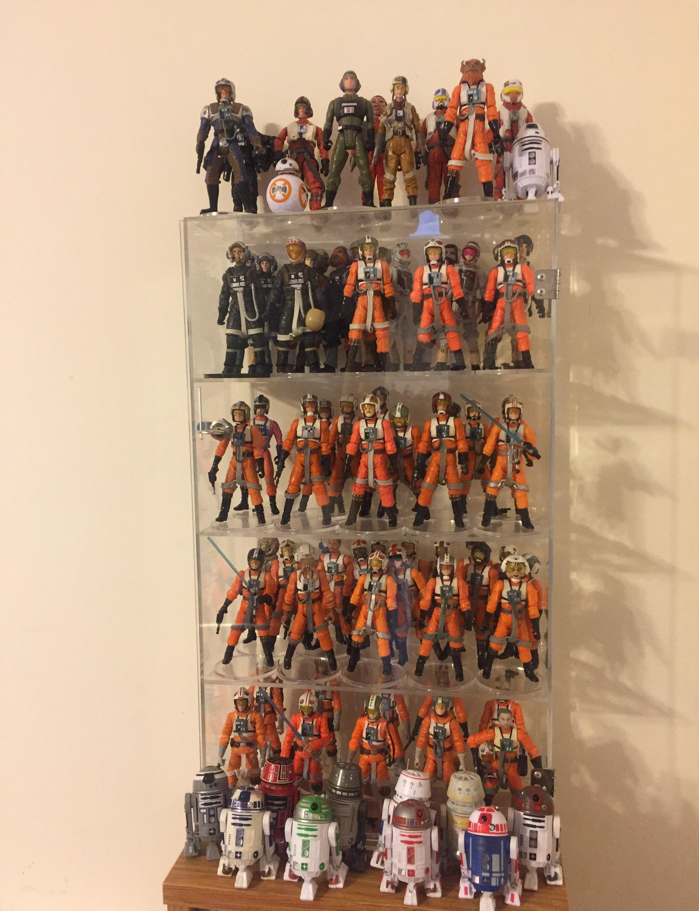 My 3.75" Star Wars Rebel Pilot collection (customs also included) r