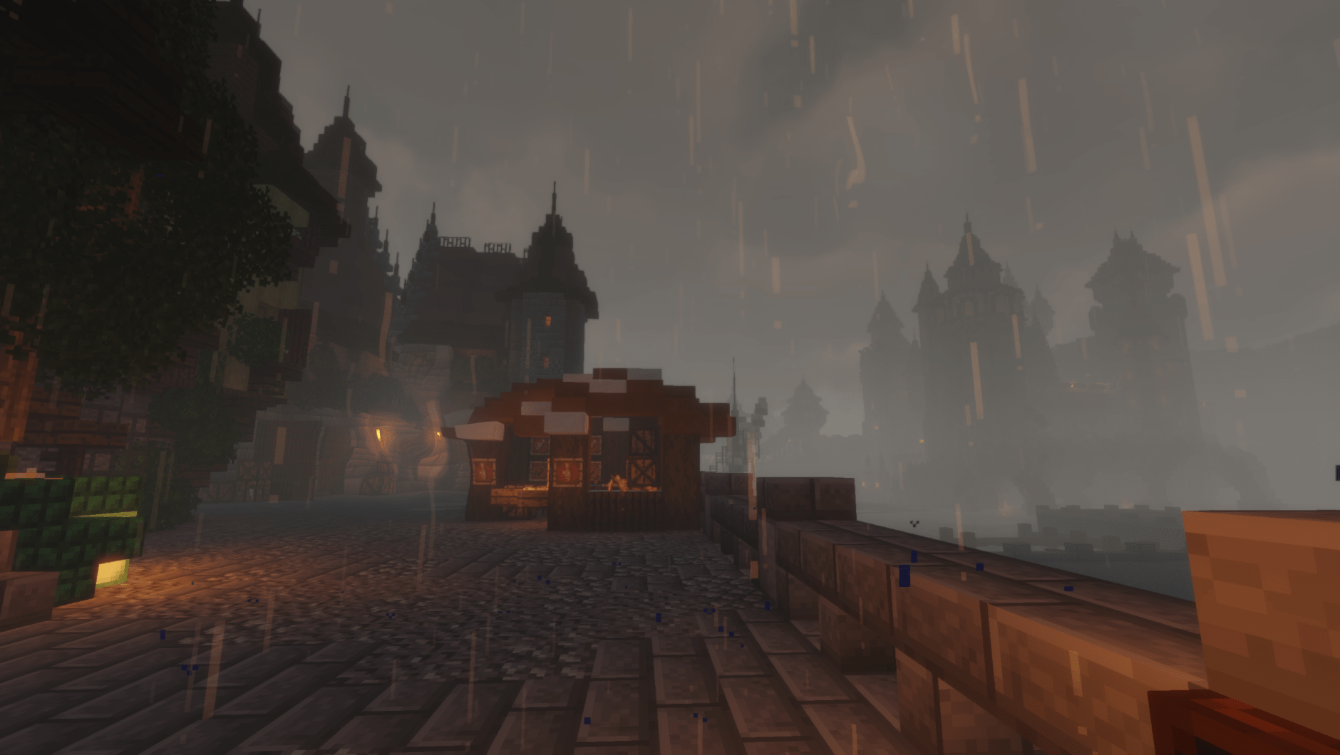 Shaders + Rain can be a pretty amazing result! r/Minecraft