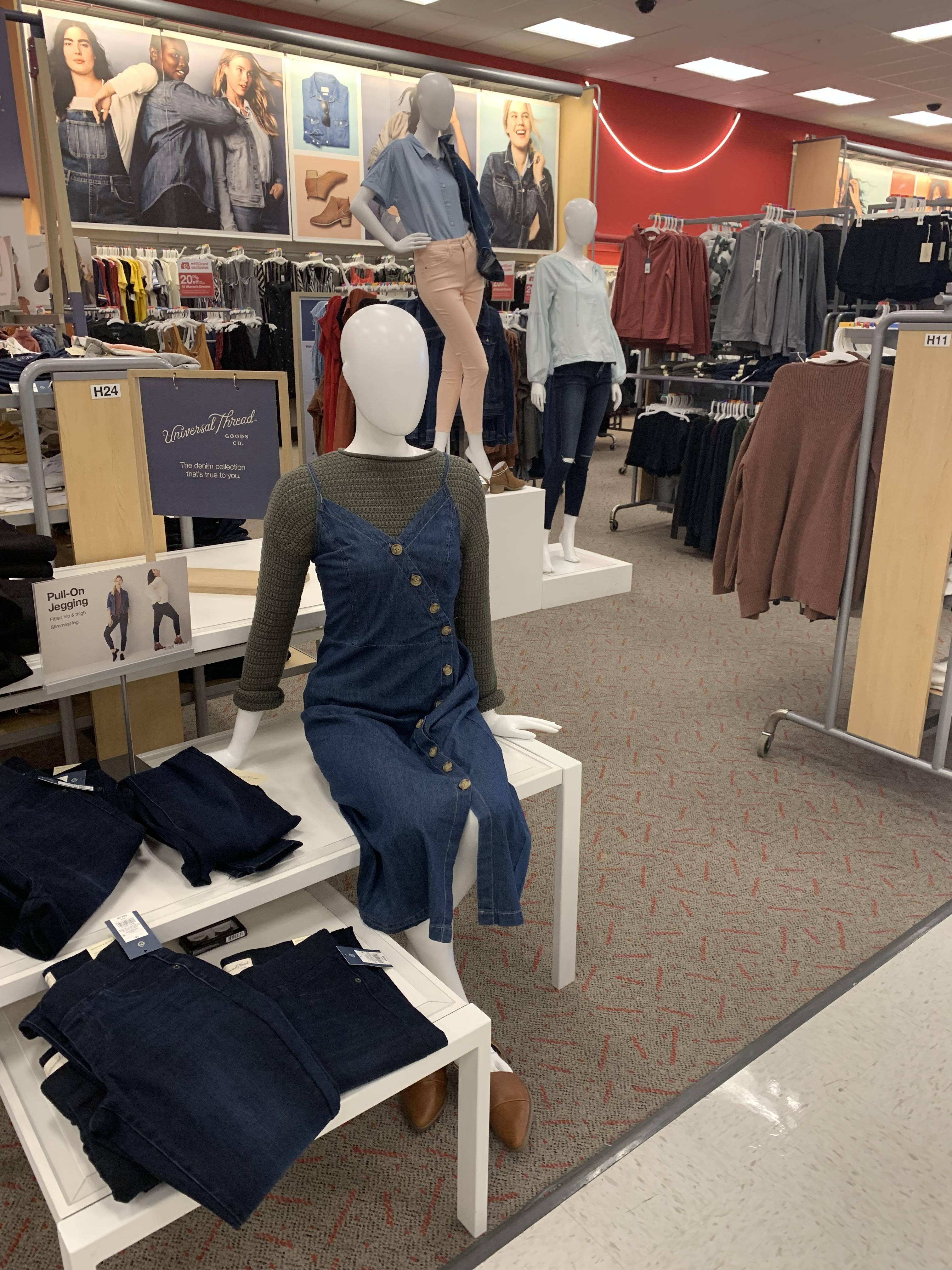I do a double take every time I walk past this mannequin in Target. It