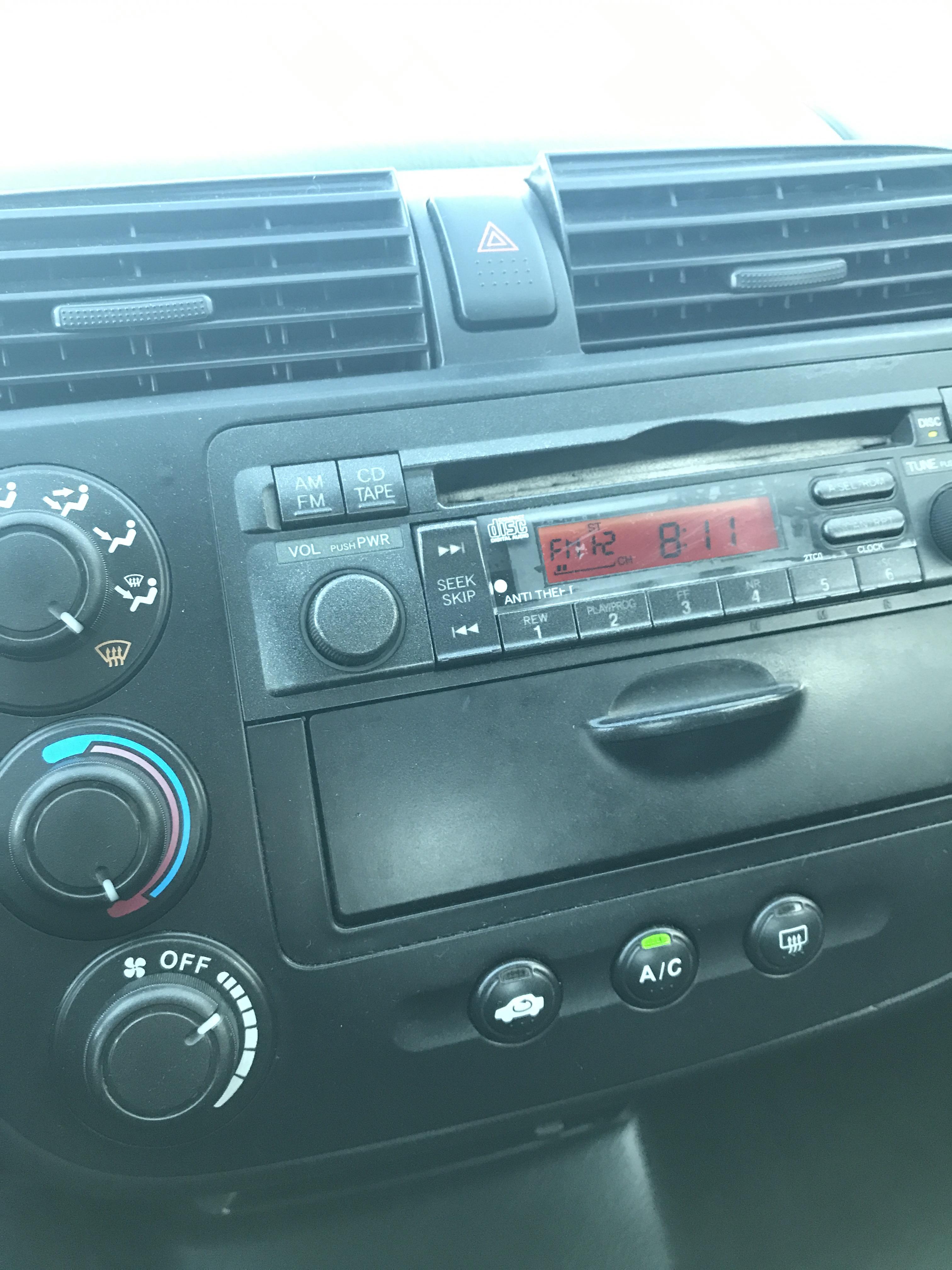 2001 Honda Civic, A/C button is stuck and car only blows cold air, how