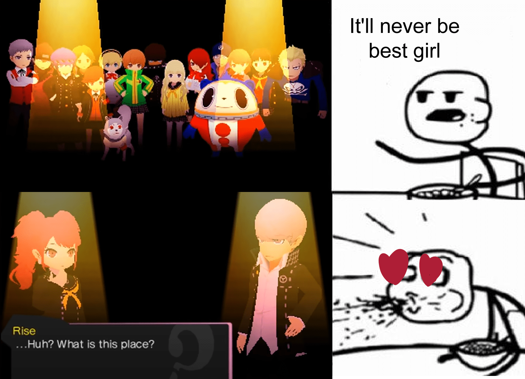 tfw you're playing Persona Q blind and you just answer all