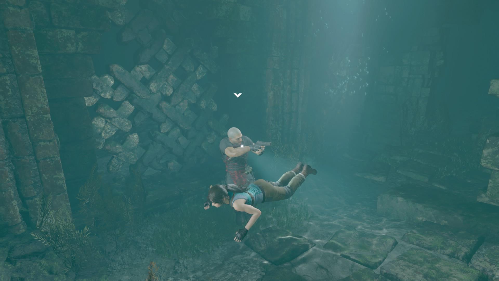 Now that Trinity have mastered breathing and walking underwater Lara