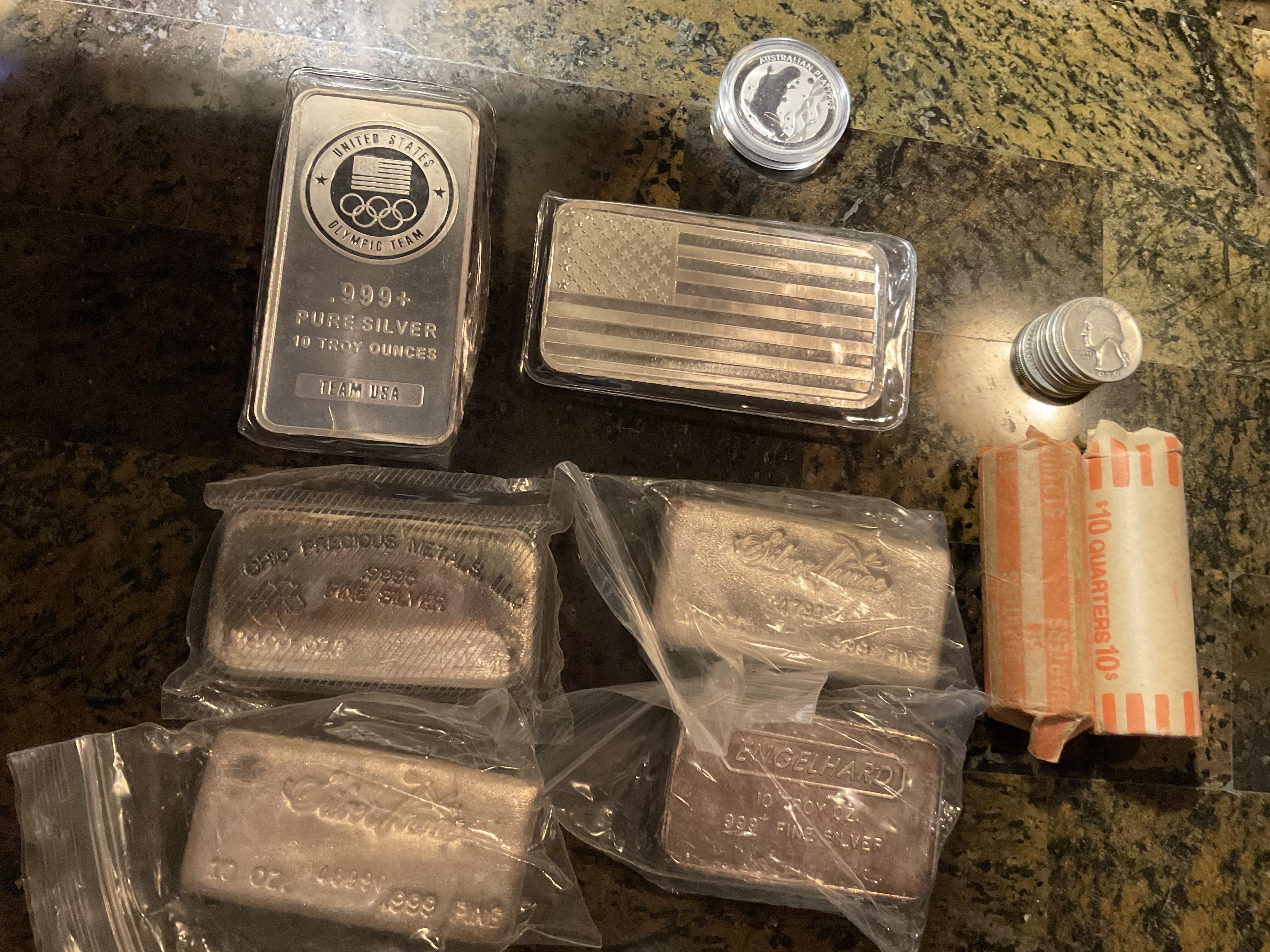 Coin show today in Plantation, Florida ⭐️ My haul is (6) 10oz bars, 24