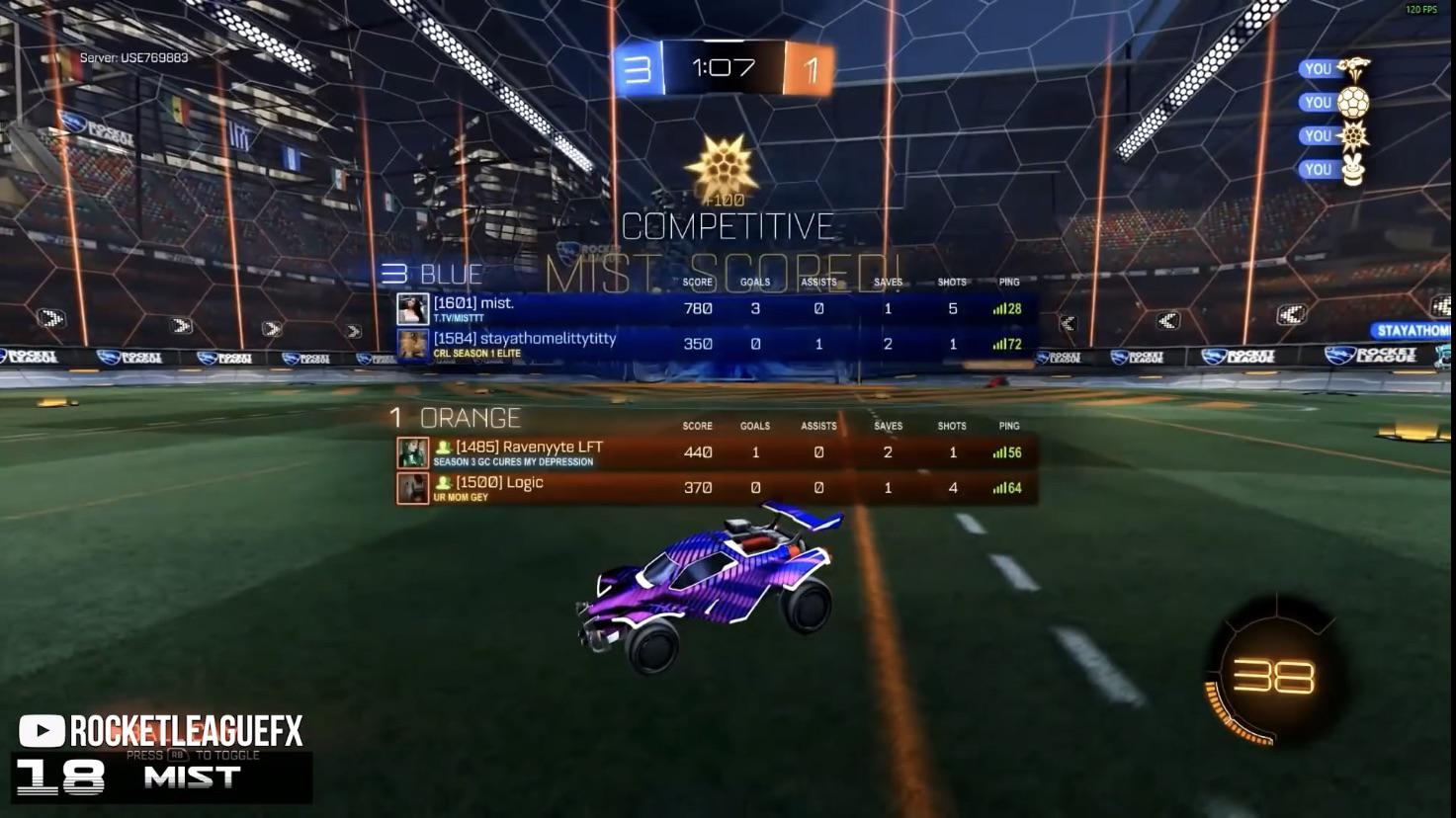 How are you able to make these custom titles? r/RocketLeague