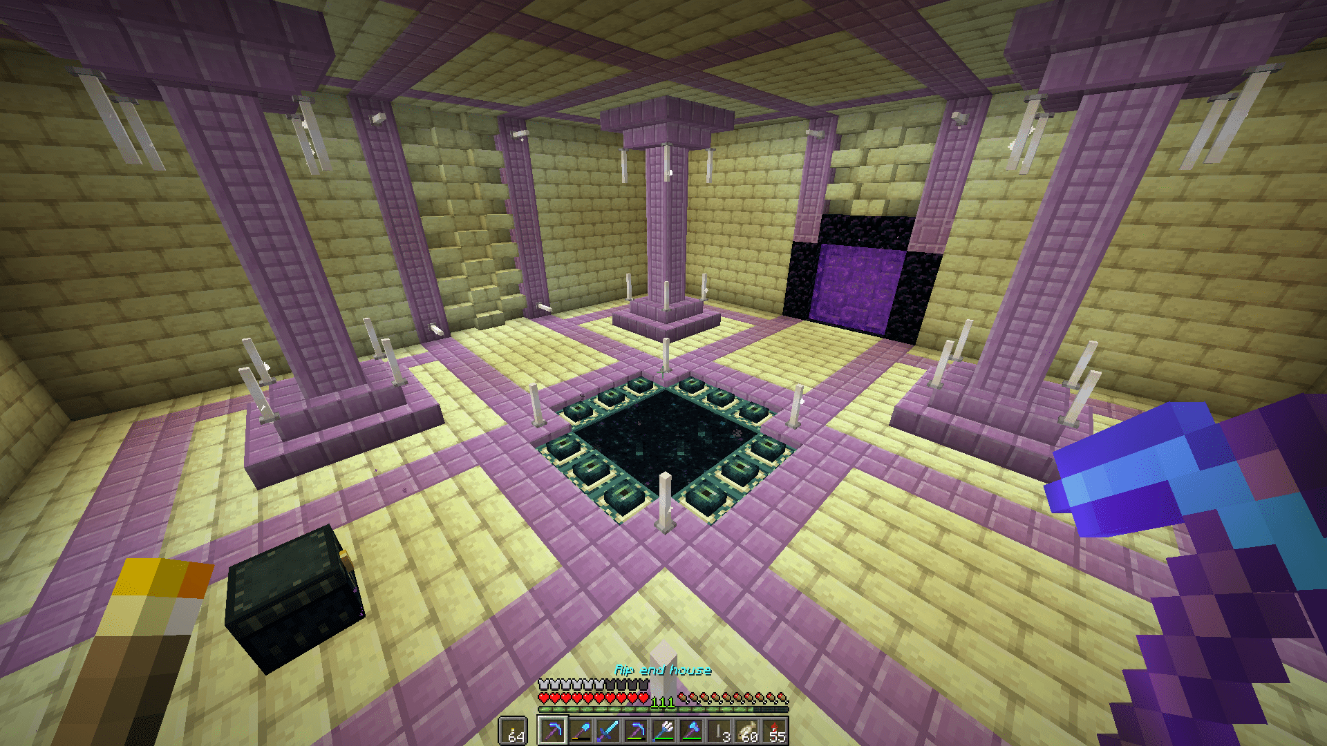 Just finished my end portal room, very happy with the result. r/Minecraft