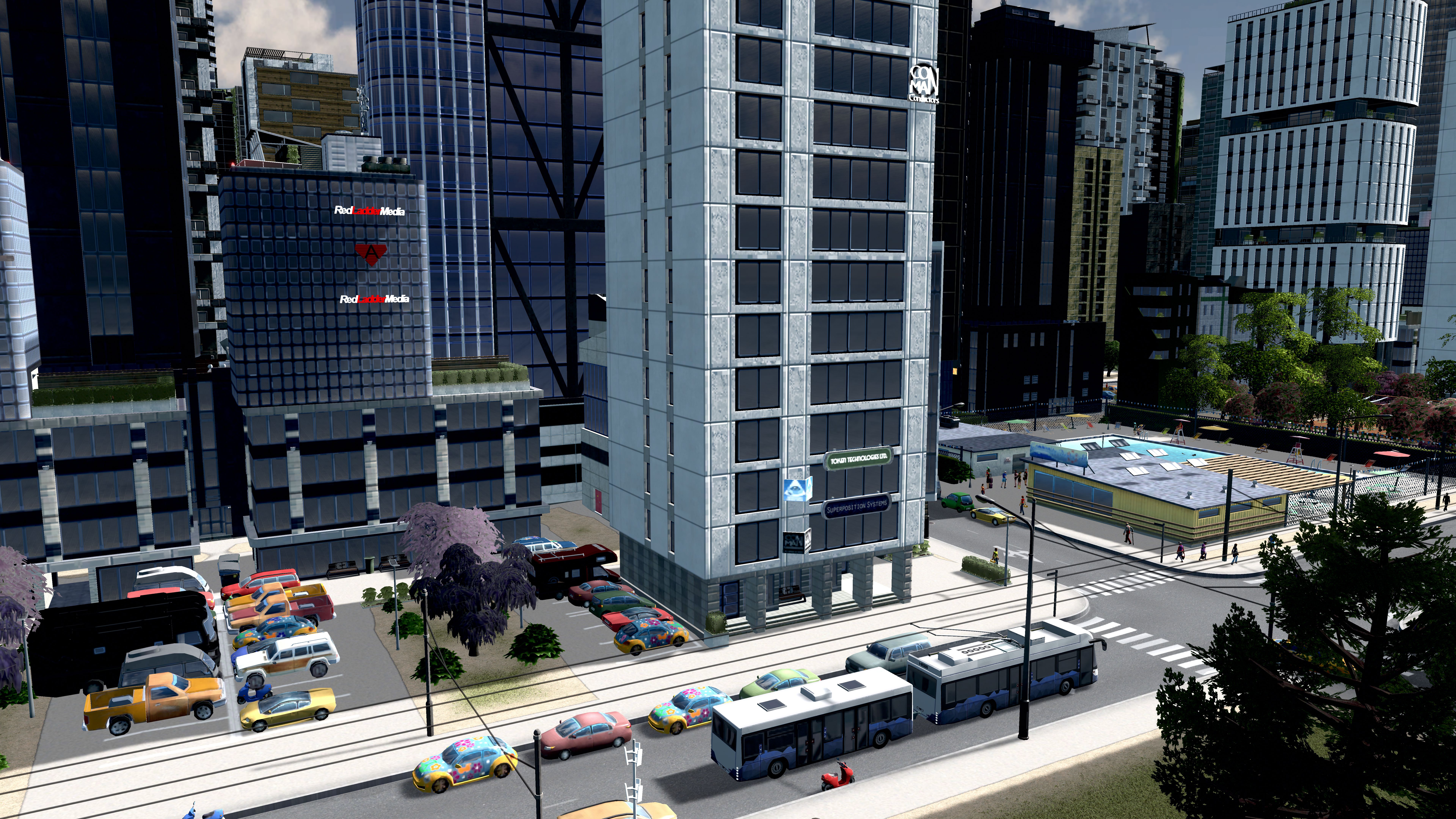 Trolleybuses arrived to the the downtown! r/CitiesSkylines