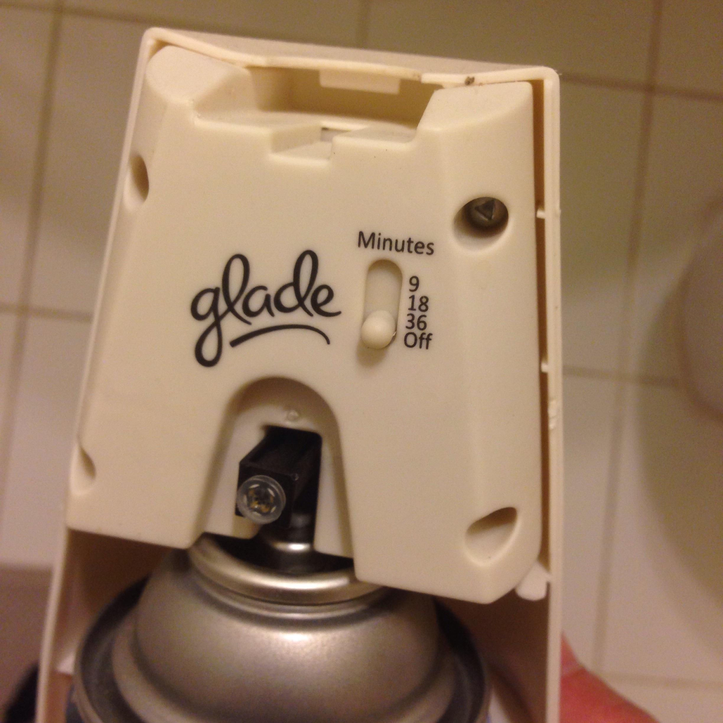 The time increments on this automatic air freshener that make you buy a