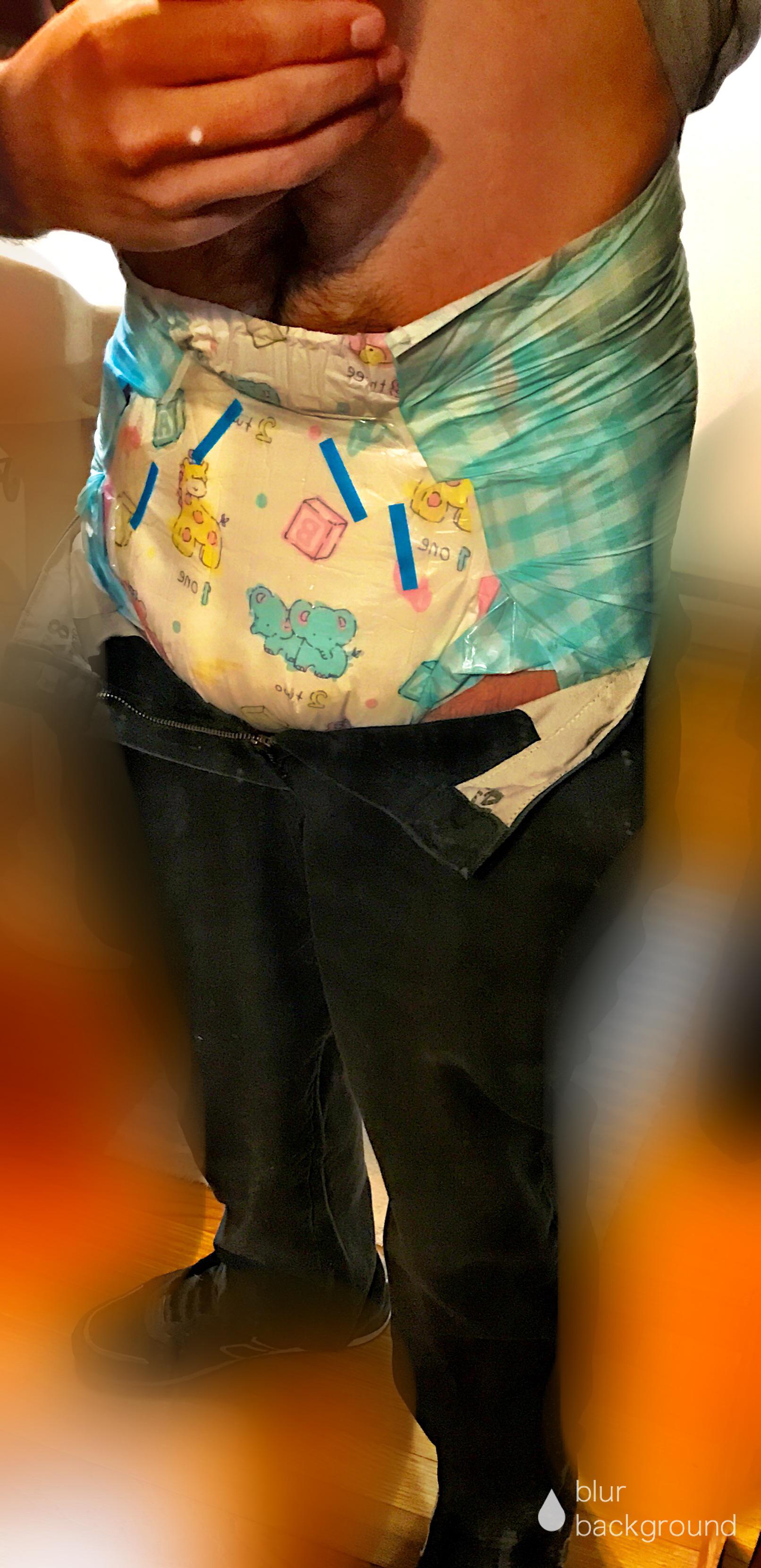 Can't even tell. DiapersUnderClothes