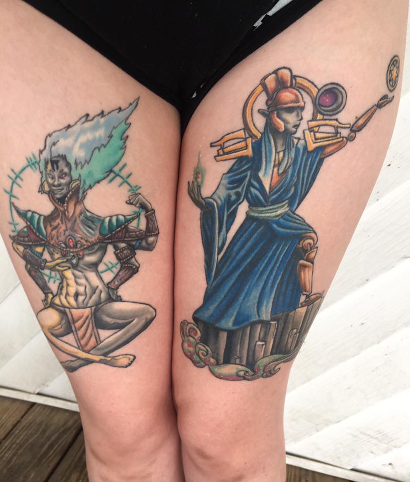 Vivec + Sotha Sil Tattoos Morrowind