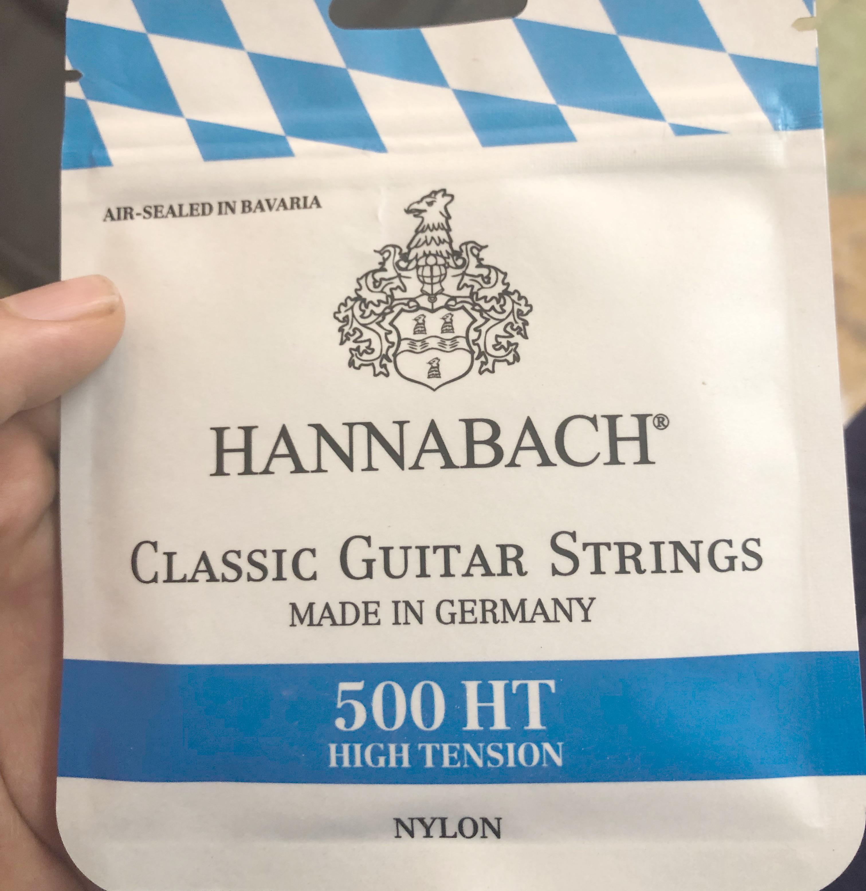 got these hannabach strings for my classical guitar and the package is